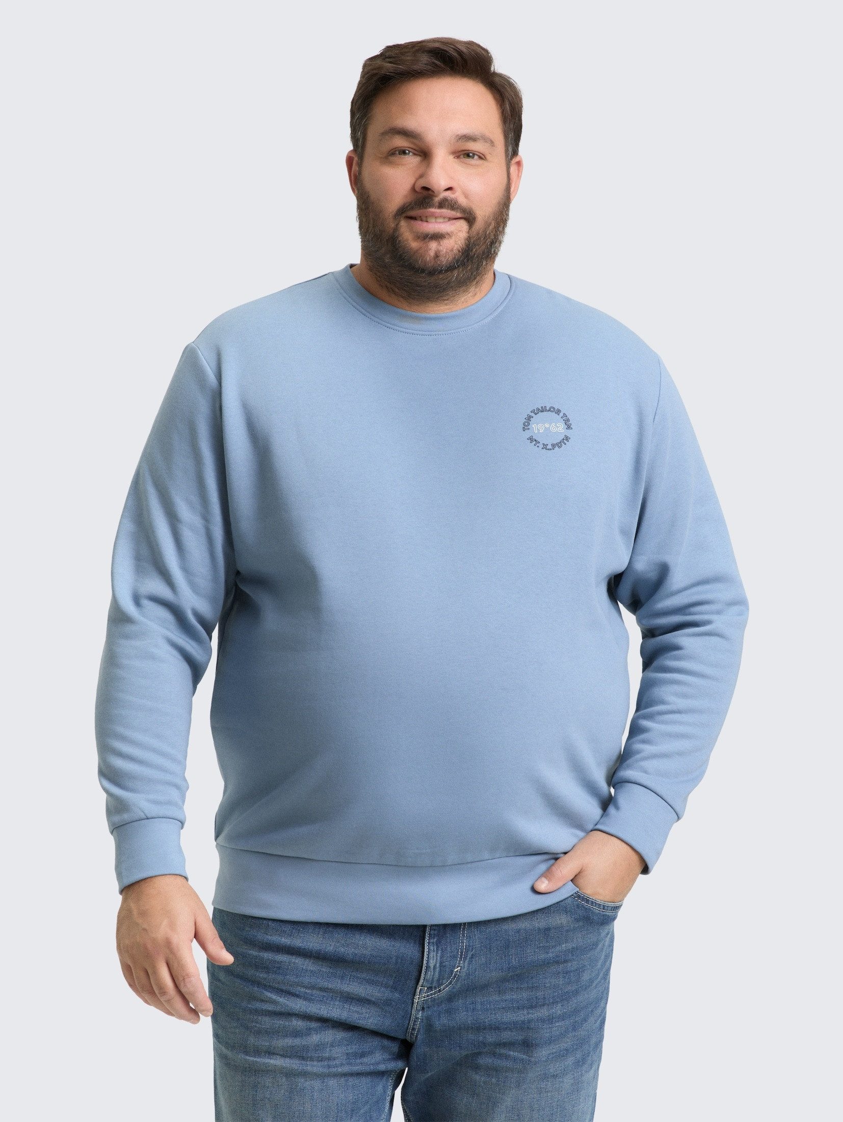 TOM TAILOR PLUS Sweatshirt Strick & Sweatshirts Plus Size - Sweatshirt mit günstig online kaufen