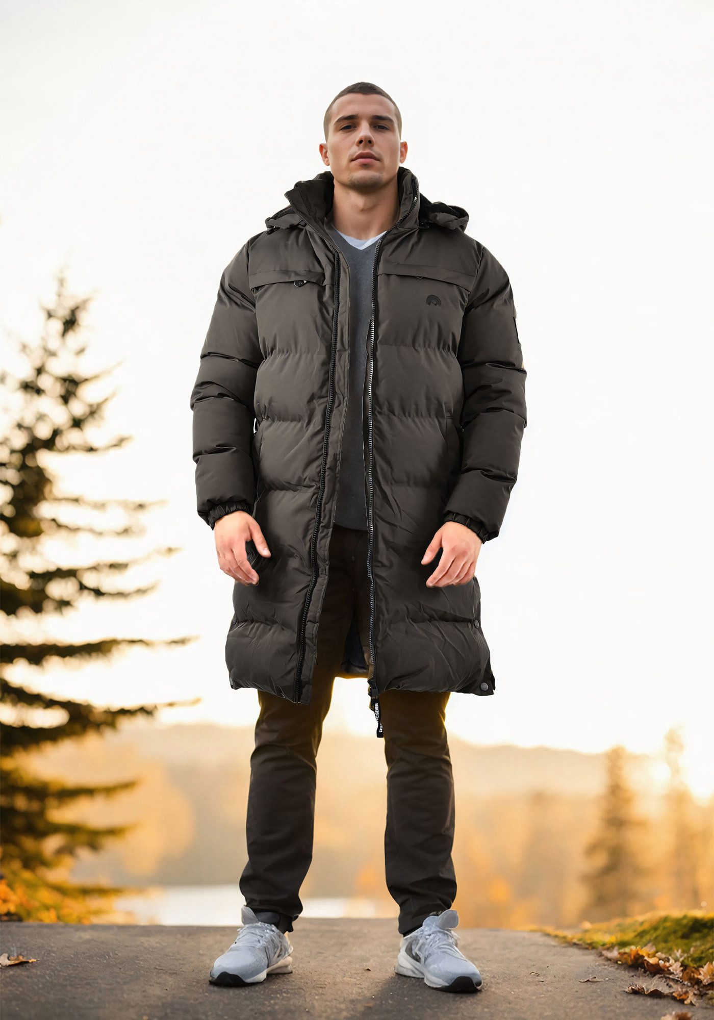 Arctic Seven Winterjacke ASNorwiig mit warmem Teddyfell und abnehmbarer Kapuze – Bild 3 von 5