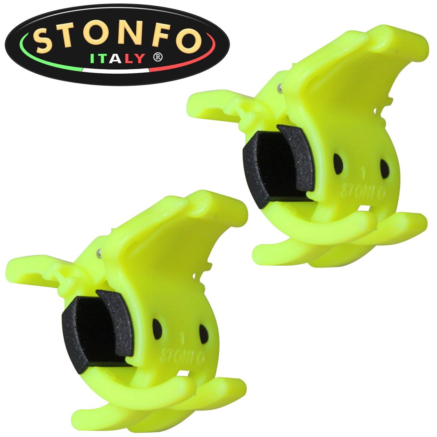 Stonfo Rutenhalter Stonfo Rutenclip 6-22mm gelb - 2 Rutenclips
