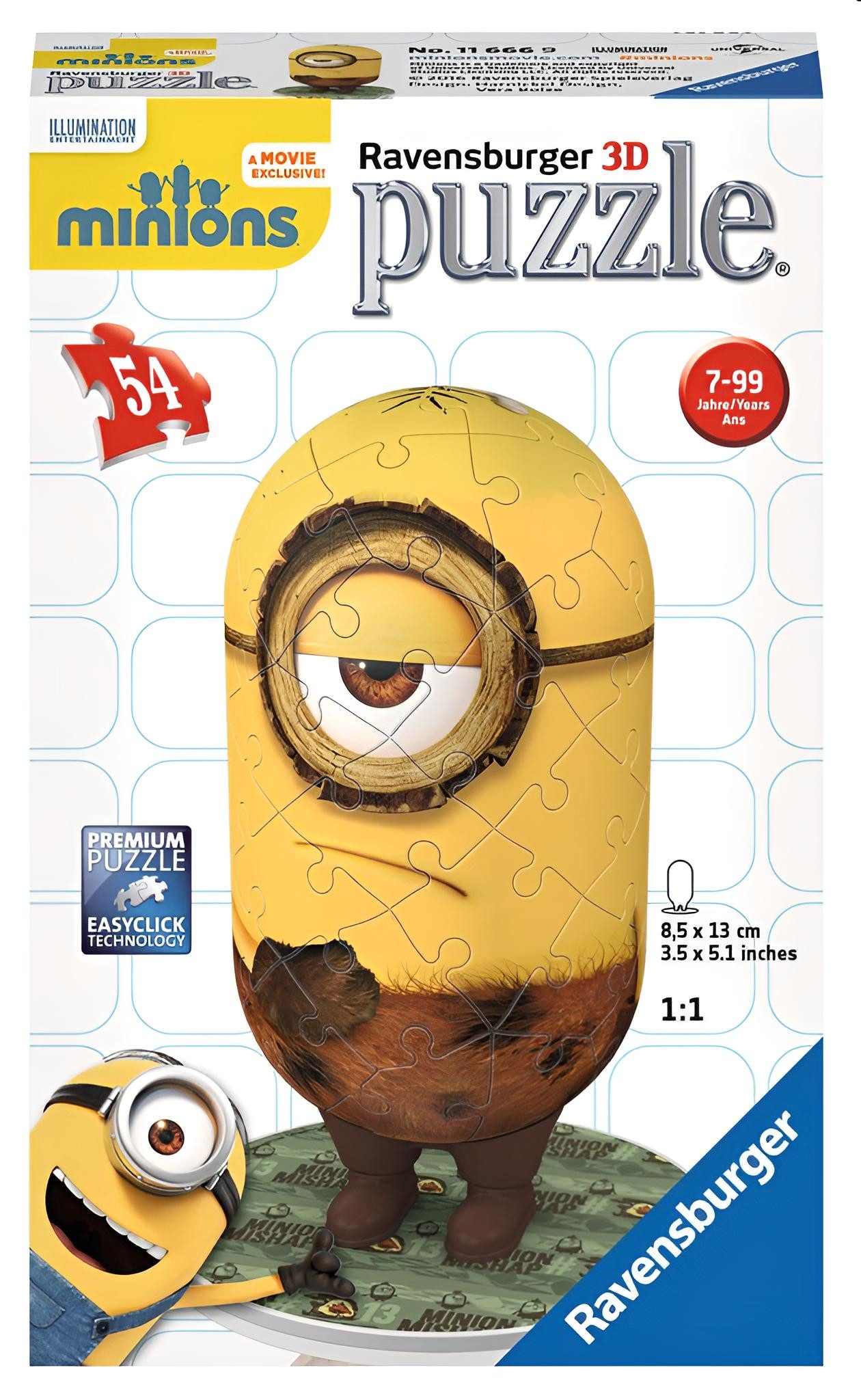 Puzzle Ravensburger 3D-Puzzle 11666 - Cro Minion, 54 Teile