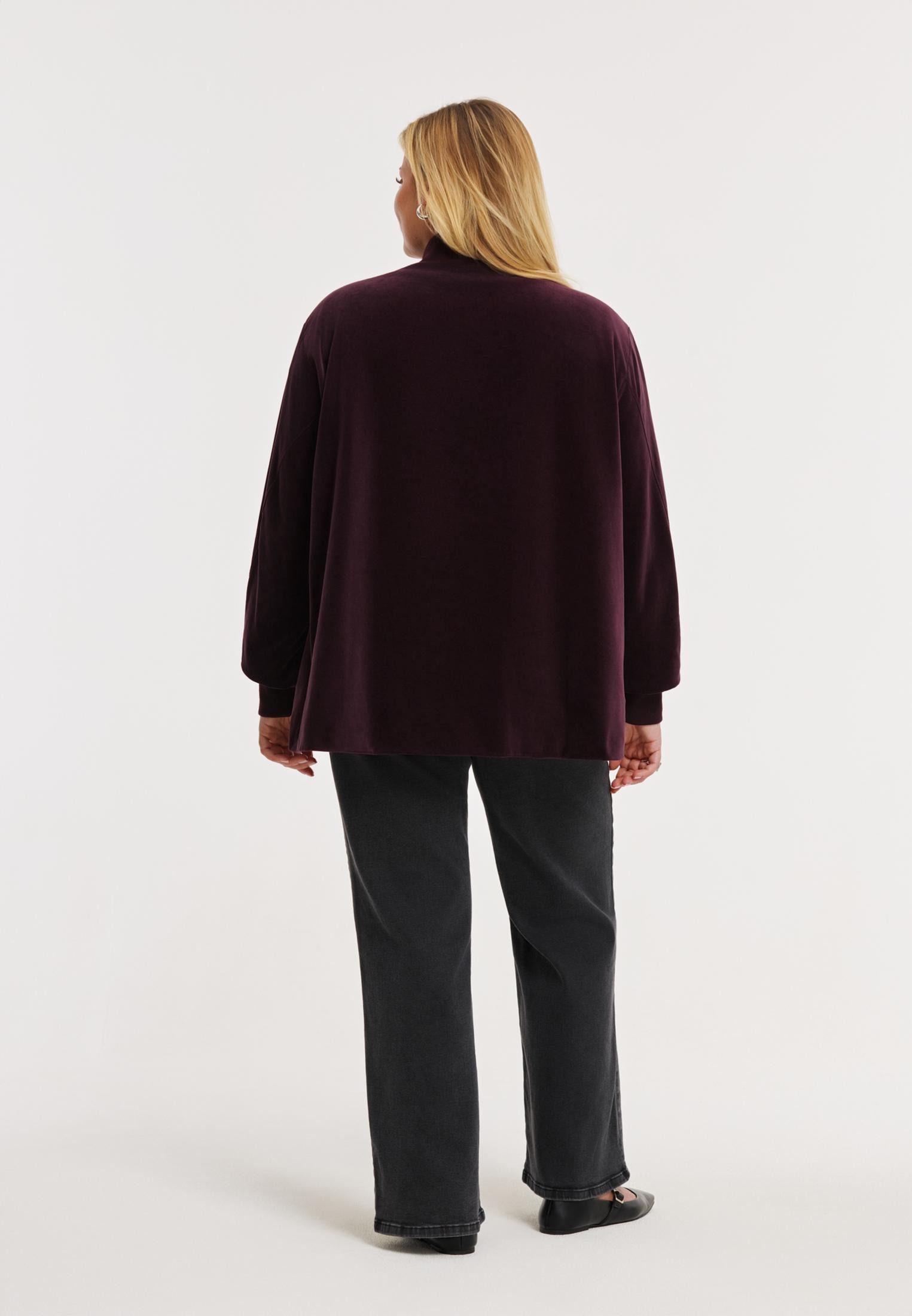 YOEK High-waist-Jeans Damen Jacke mit Langarm