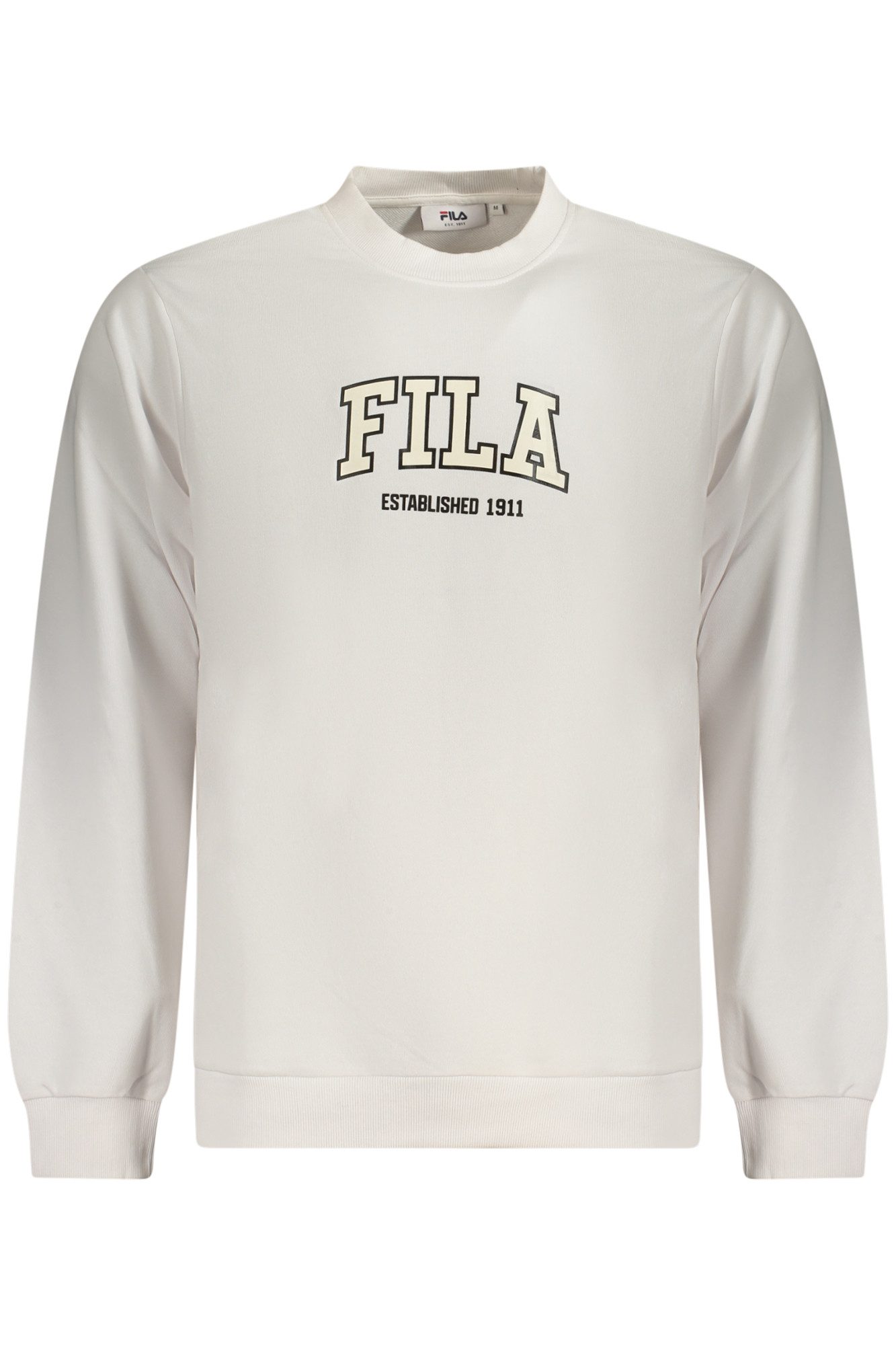 Fila Sweatshirt Herren-Sweatshirt Weiß Bio-Baumwolle Regular Fit