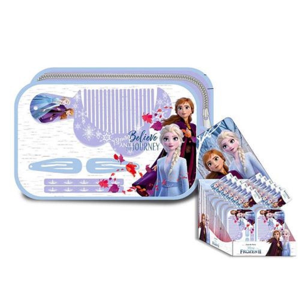 Disney Frozen Haarbürste Mini Haarschmuck Set Die Eiskönigin2, 5-tlg.