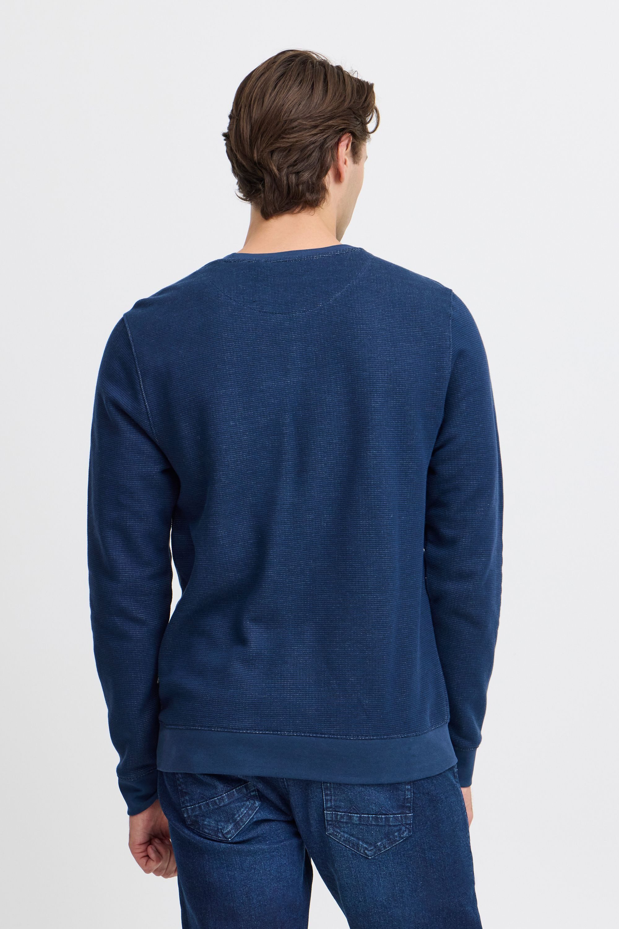 Blend Rundhalspullover BHSweatshirt Klassischer Sweatpullover mit Rundhalsausschnitt