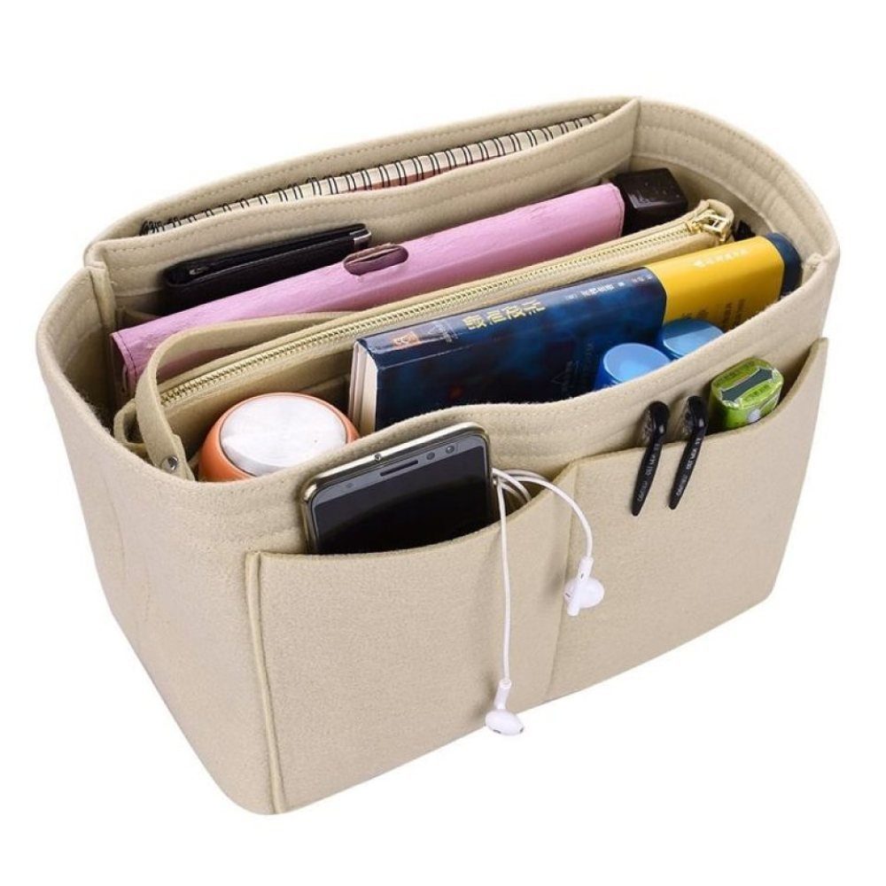 Taschen-Organizer Filz-Stoffeinsatz 25 30 35 Makeup-Handtaschen-Organizer  Reise 