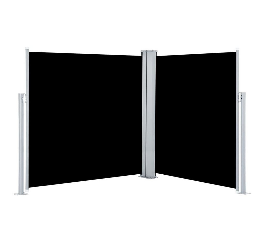 Thumbnail - furnicato Seitenmarkise Ausziehbare Schwarz 140 x 600 cm (1-St)