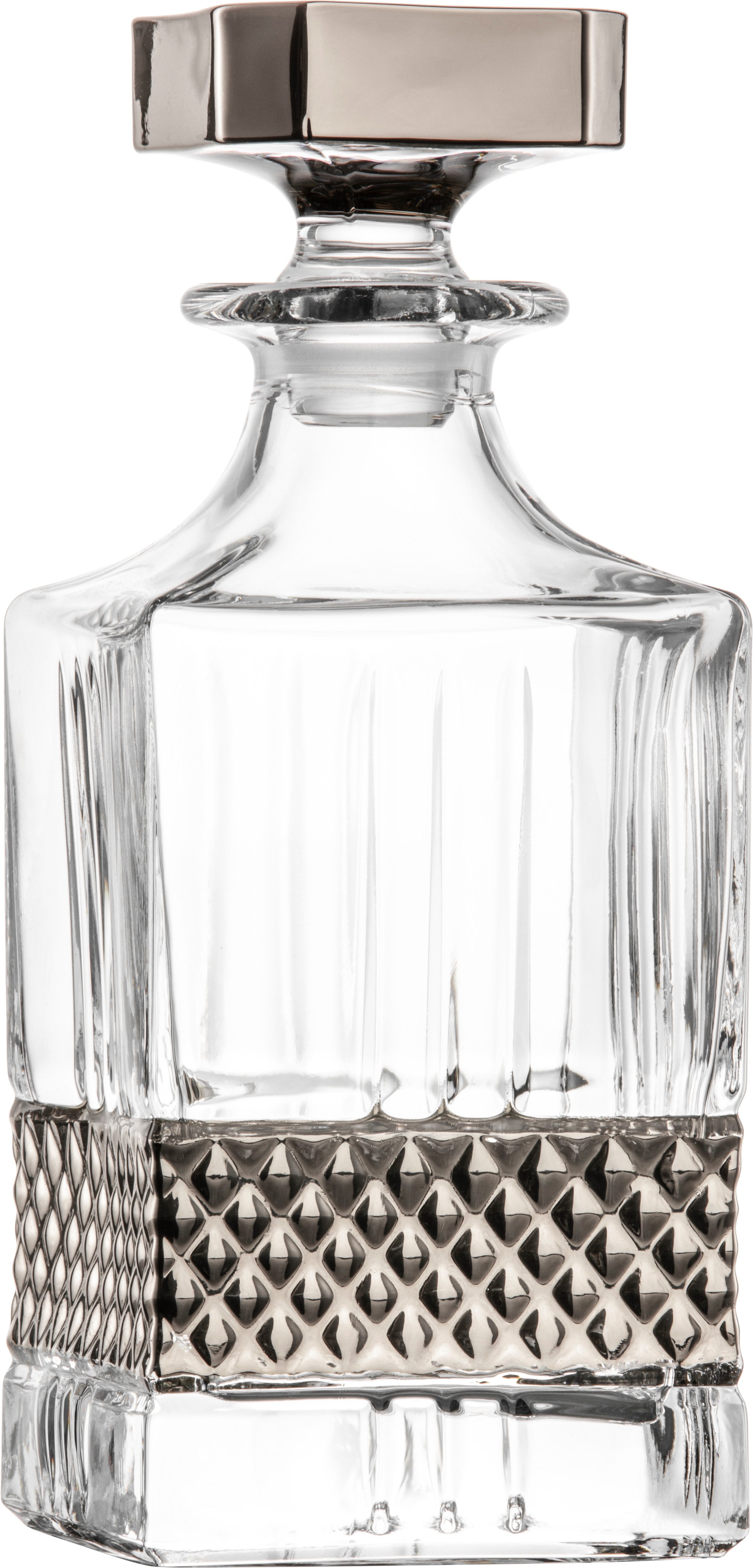 Eisch Germany Karaffe GLEN, (1-tlg), Bargläser mit Veredlung in Gold, Schwarz oder Platin