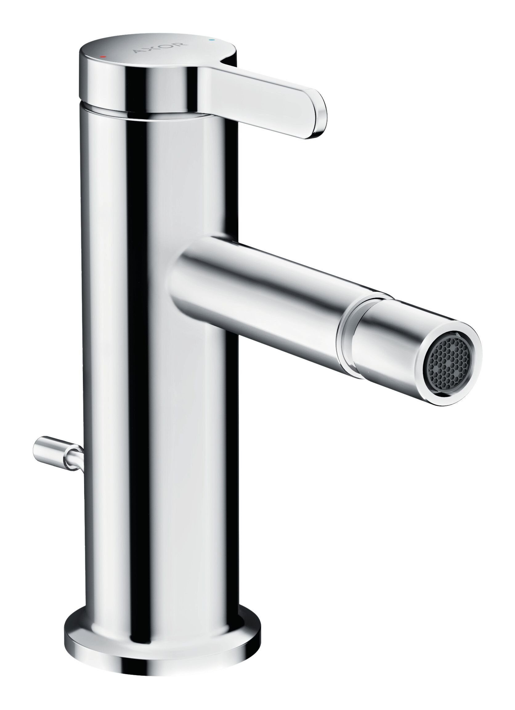 hansgrohe Bidetarmatur Axor One Bidetmischer mit Zugstangen-Ablaufgarnitur Ausladung