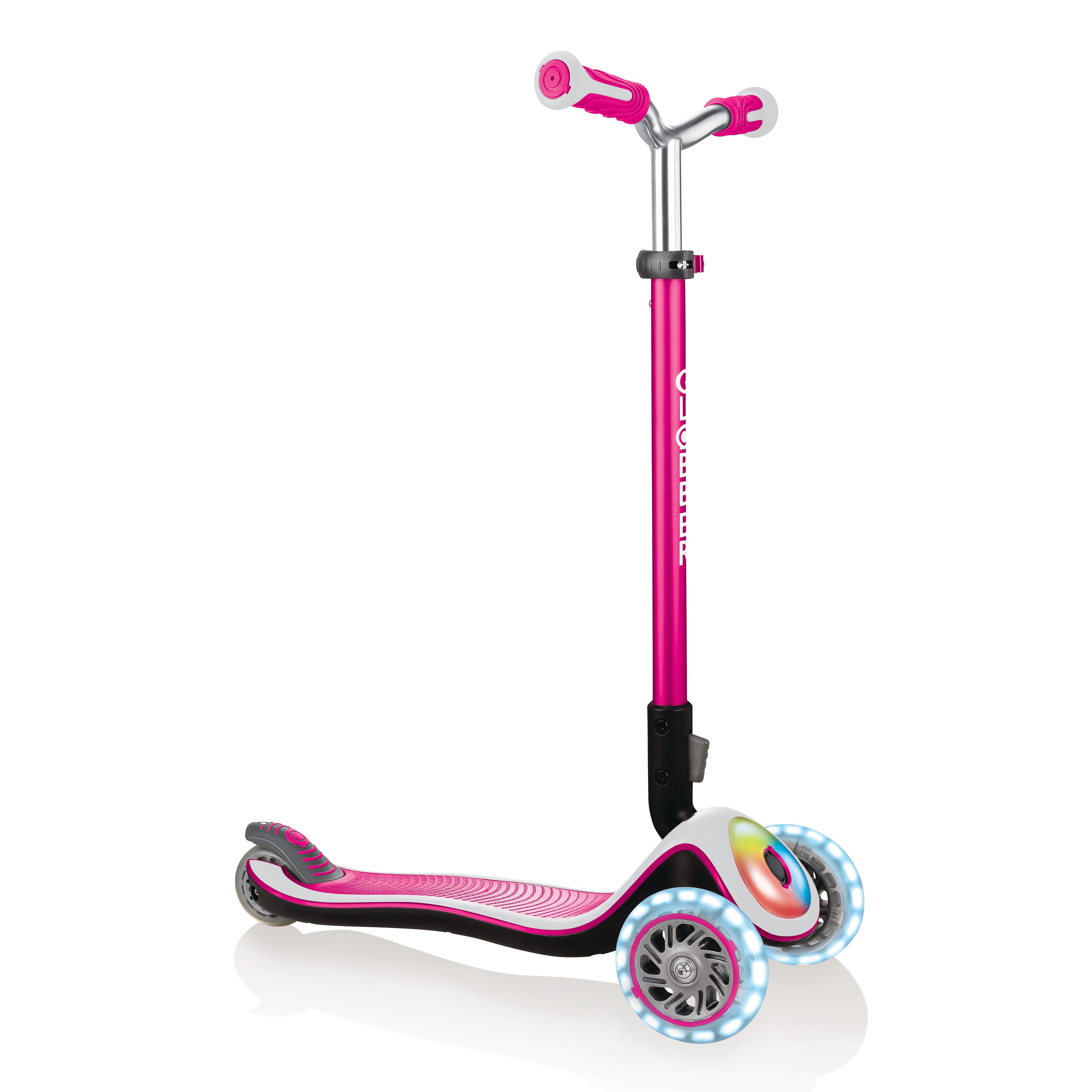 Dreiradscooter Elite Prime – Tretroller 125/80 mm, ABEC 5, LED-Rollen, Leuchtdeck