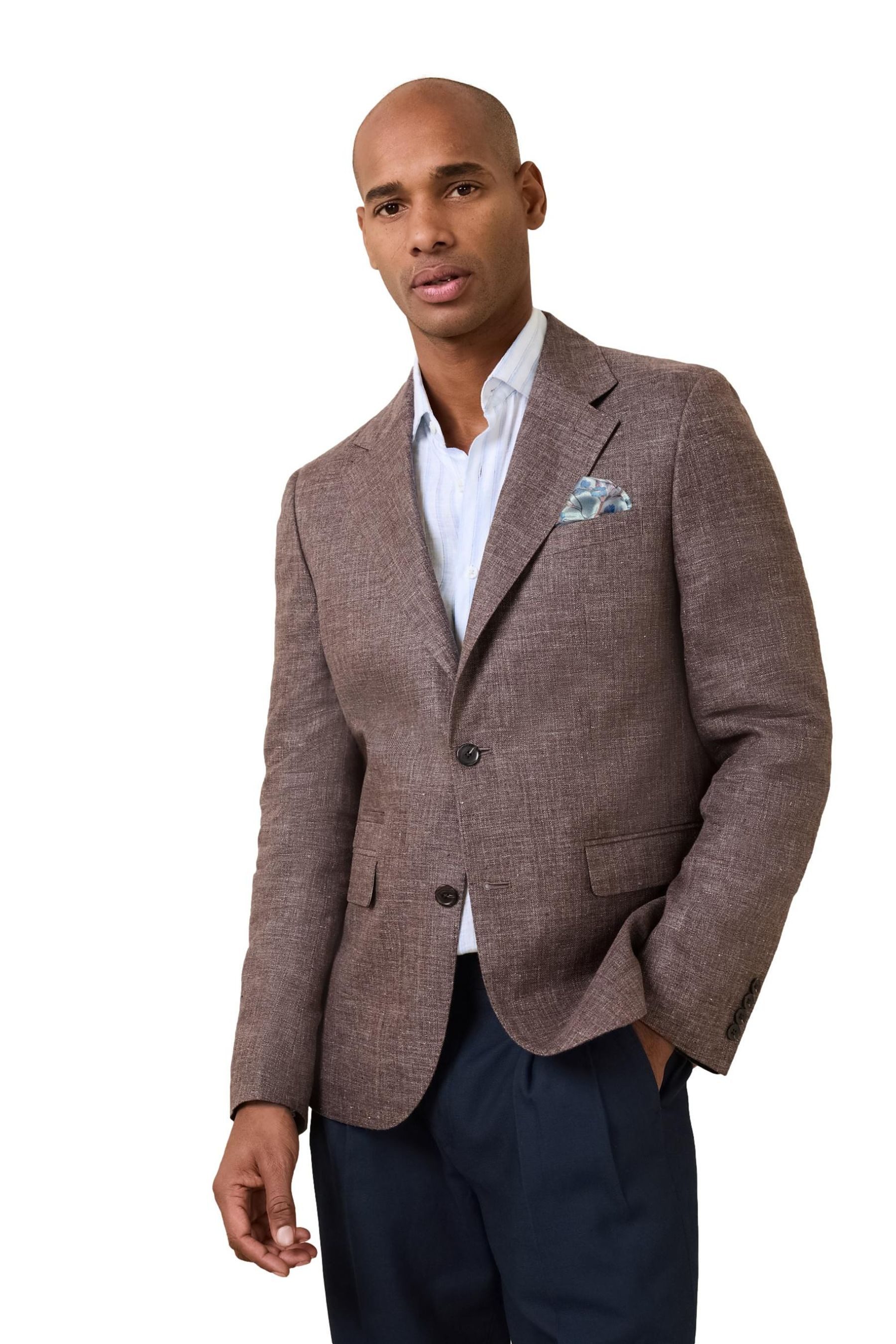 Next Jackenblazer N. Premium Slim Fit Blazer mit Kew-Gardens-Futter (1-tlg)