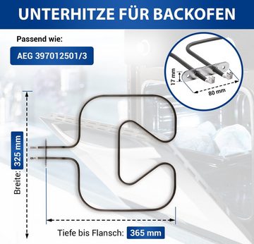 VIOKS Heizkörper Heizelement Ersatz für Electrolux 3970125013, 1000W 230V für Backofen Herd