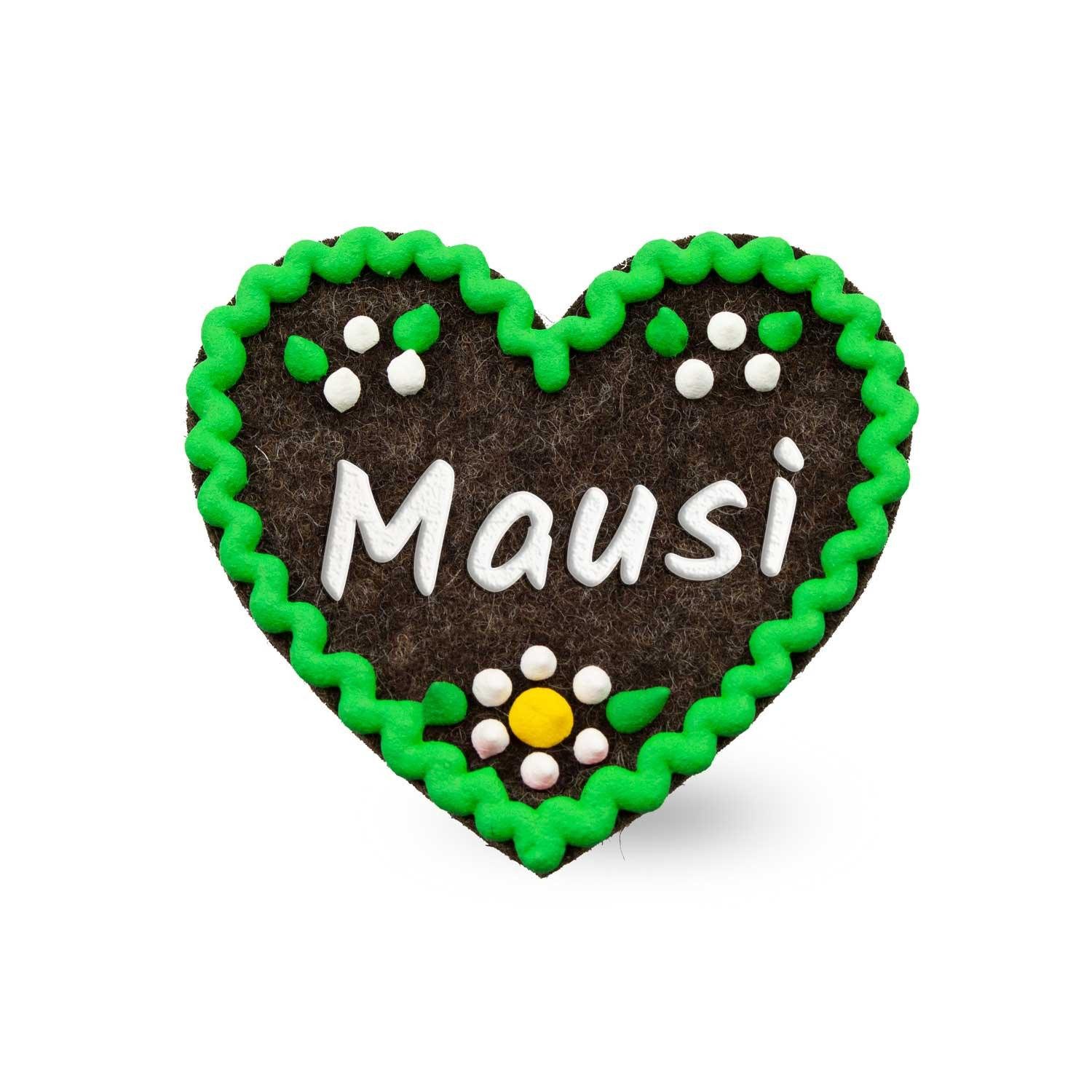 Bavariashop Brosche Filzherz-Anstecker "Mausi" günstig online kaufen