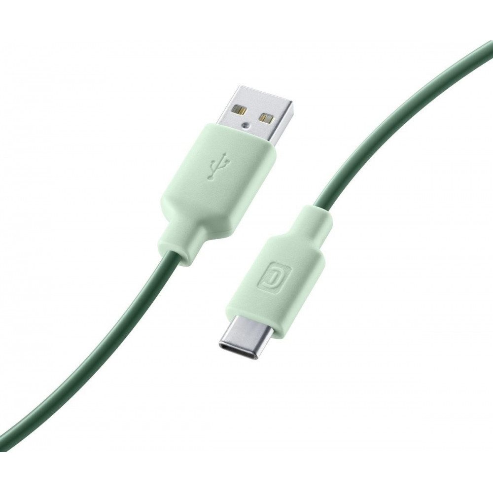Cellularline 100cm USB-A auf Type-C Kabel grün. Elektro-Adapter