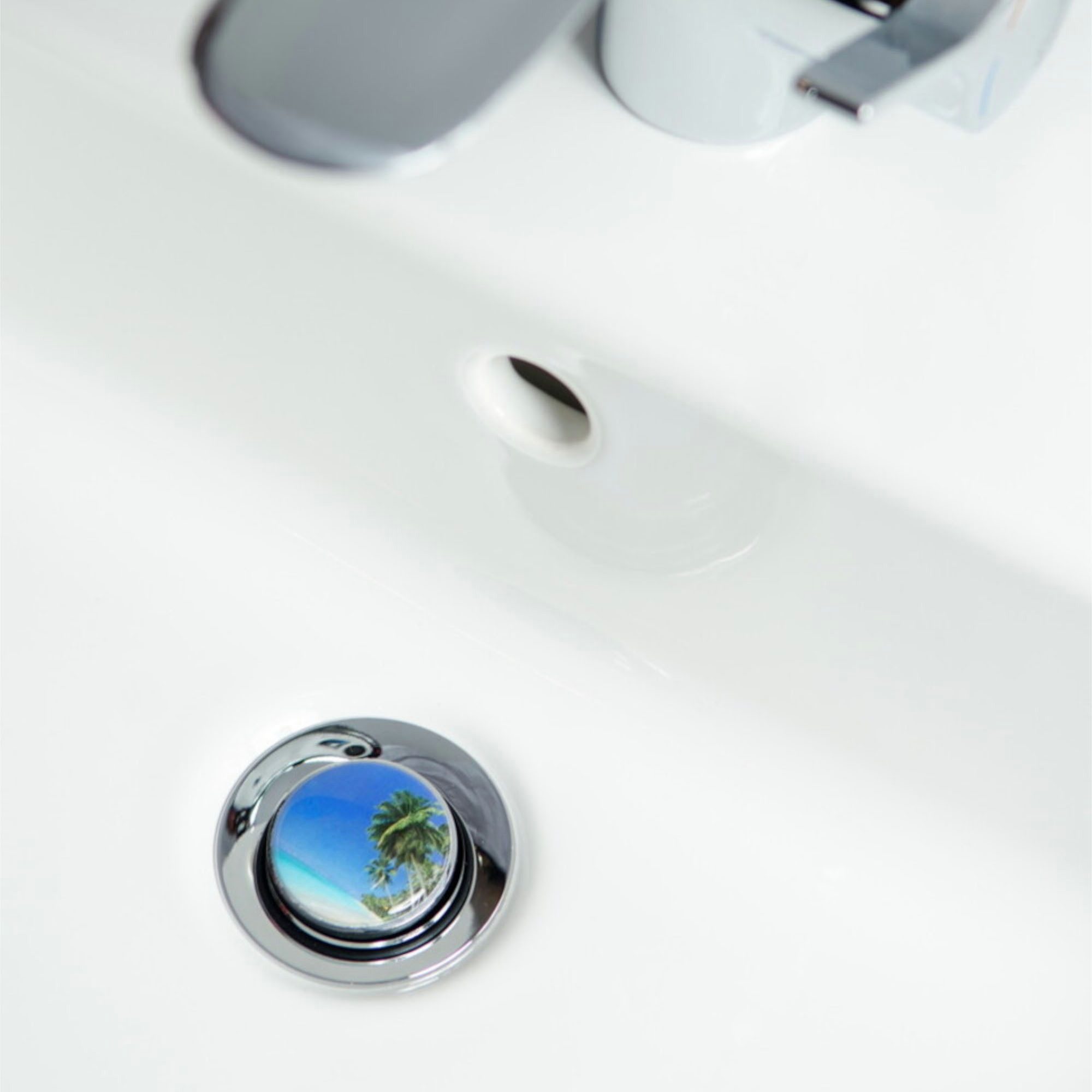 Sanilo Waschbeckenstöpsel mit Motiv, viele schöne Abflussstöpsel zur Auswahl, Ø 4 cm, hochwertig, universell, 100% wasserdicht