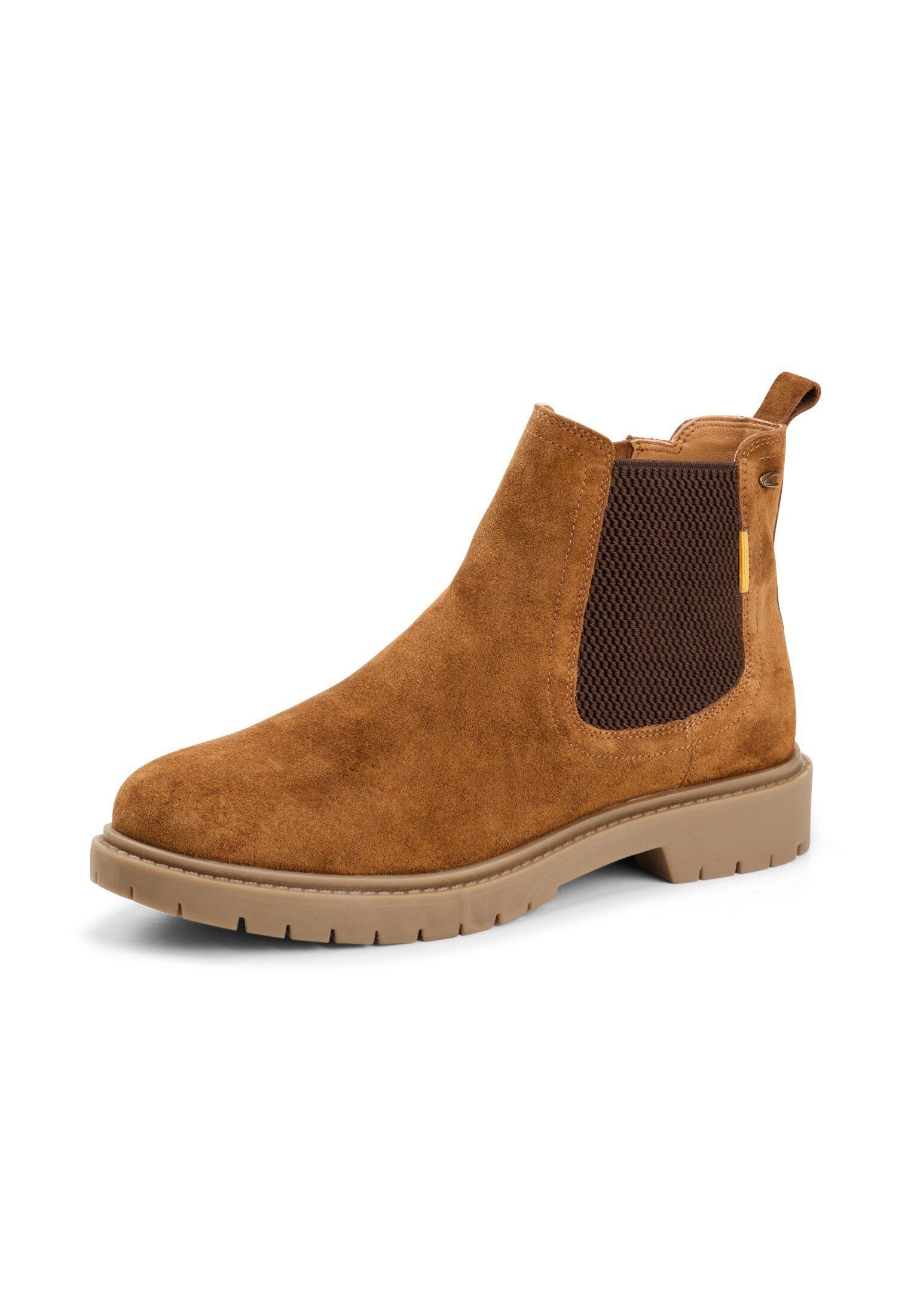 camel active Chelsea Boot aus echtem Leder Stiefelette