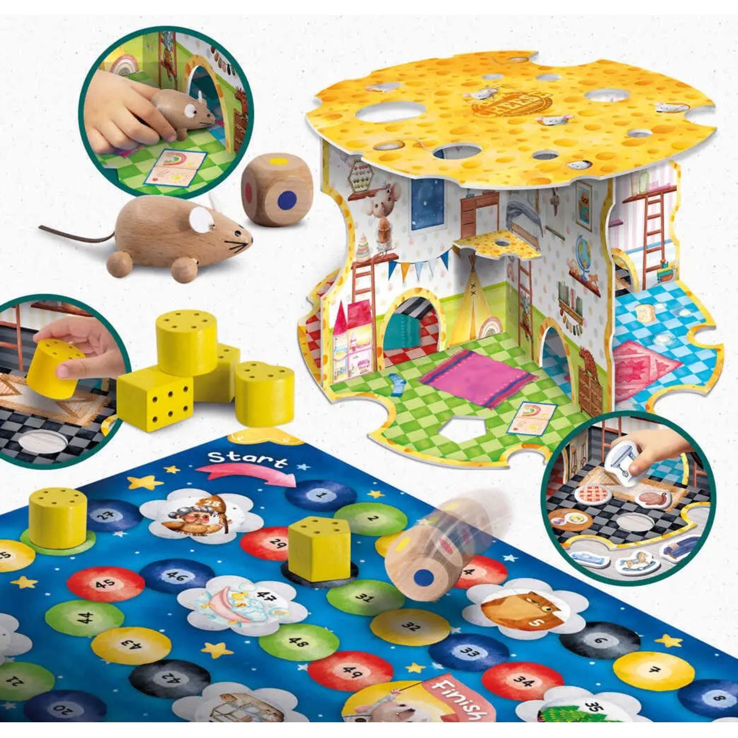 Spiel MONTESSORI Spiel das Haus der Maus