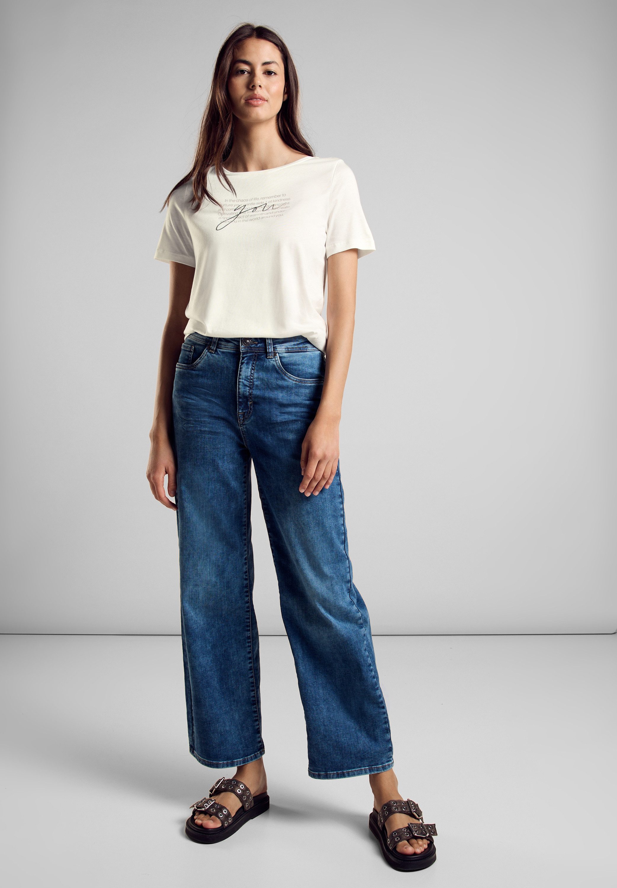 STREET ONE Print-Shirt im soften Baumwoll-Mix