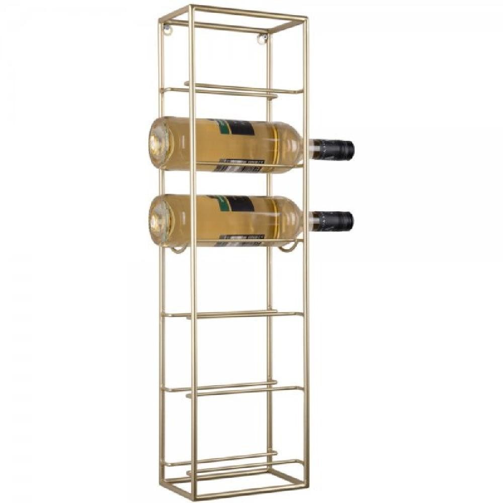 Present Time Weinflaschenöffner Weinregal Single Metal Painted Gold (66x12x18cm)