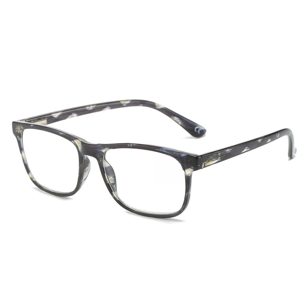 PACIEA Anti-Ermüdungs-Anti-Blue-Lesebrillengläser Stilvolle Brille schwarz