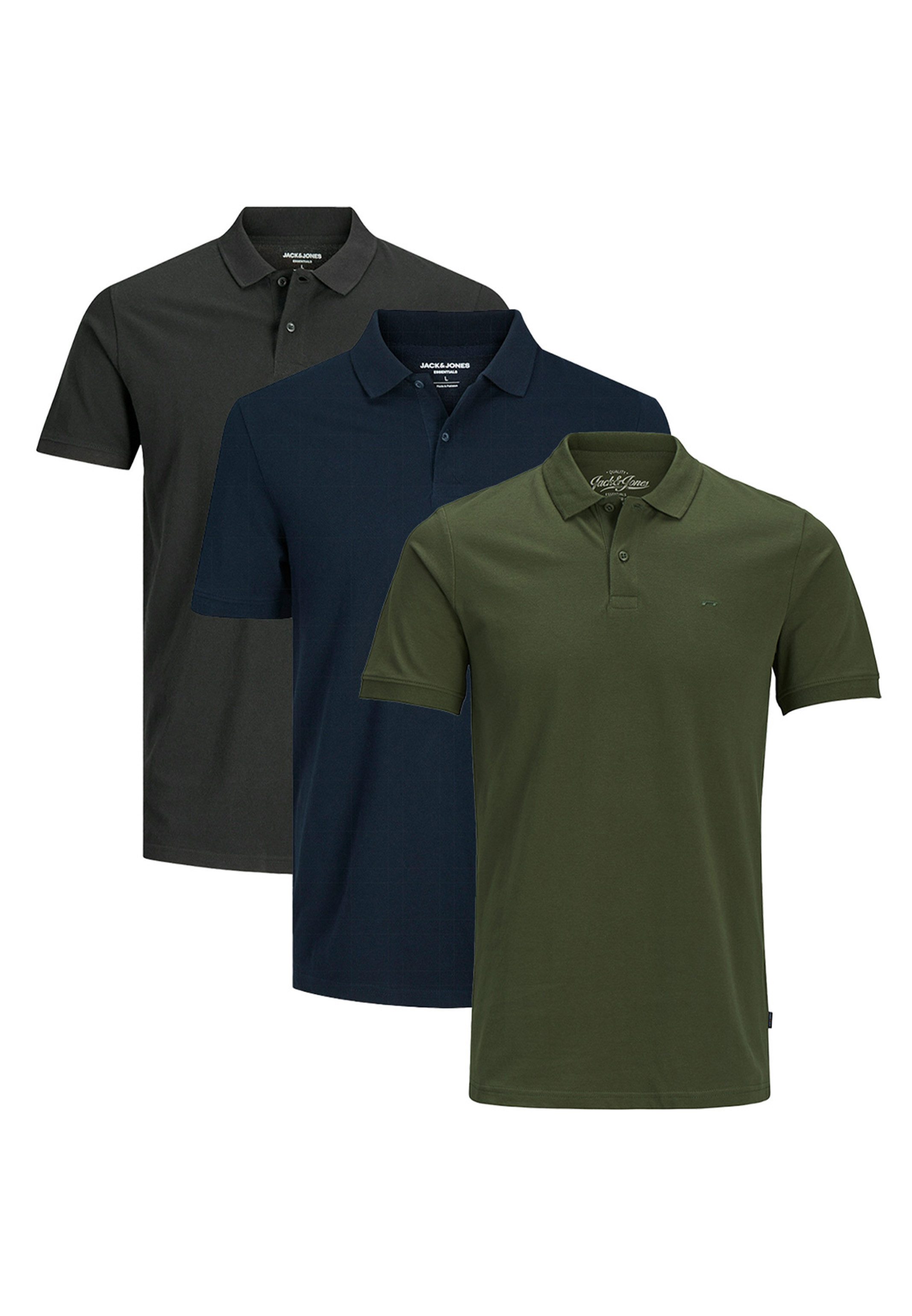 Jack & Jones Poloshirt 3er Pack günstig online kaufen