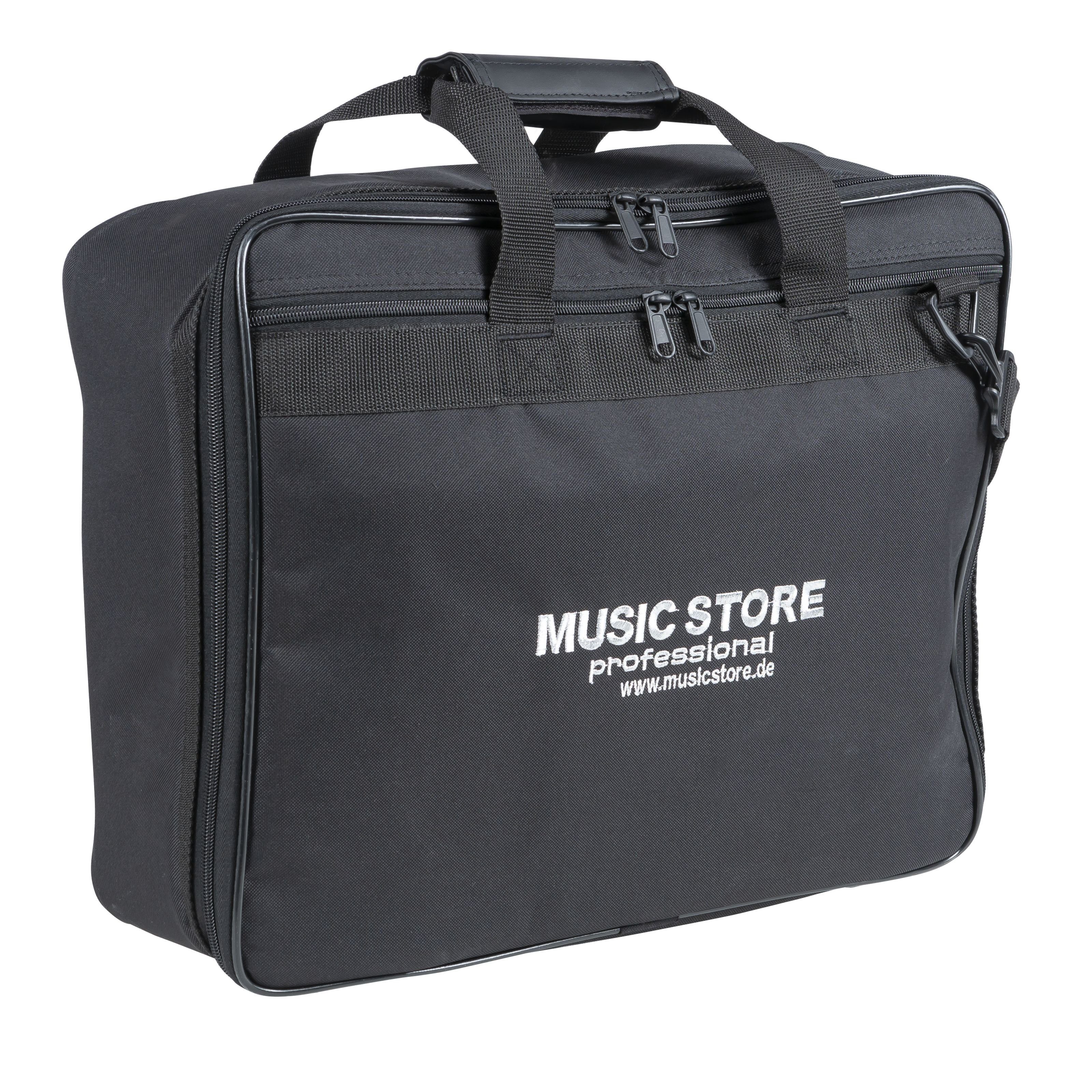 MUSIC STORE Studiotasche (DJ Mixer Tasche 12 Zoll Wasserabweisende Transporttasche Robuste Kunststoff für DJ-Mixer und Media-Player Schwarz 440x120x340mm 0.9kg, – Bild 2 von 5