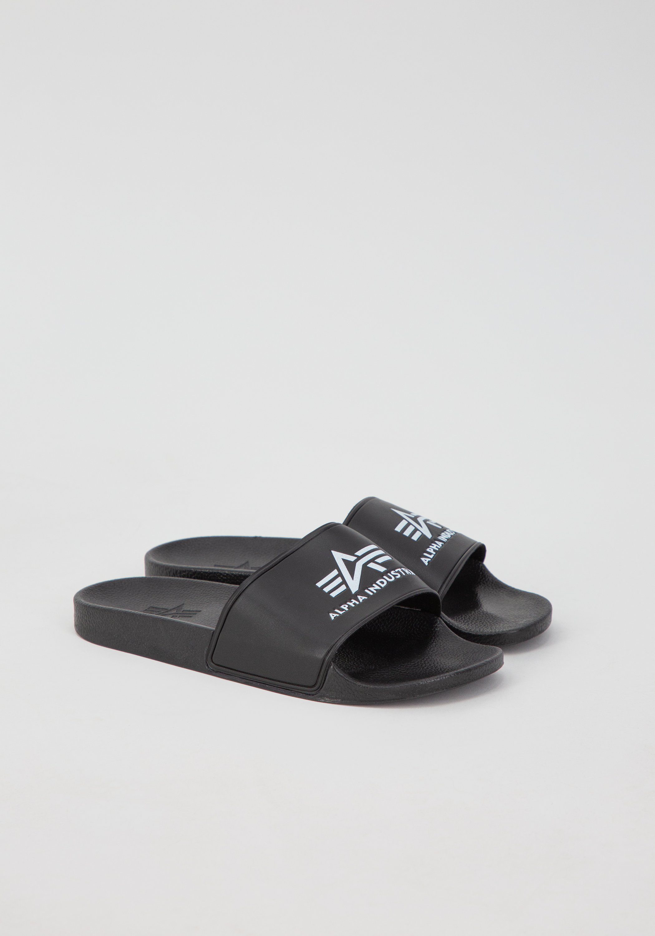 Alpha Industries Alpha Industries Accessoires Slider Beachwear - Alpha black Badeschuh