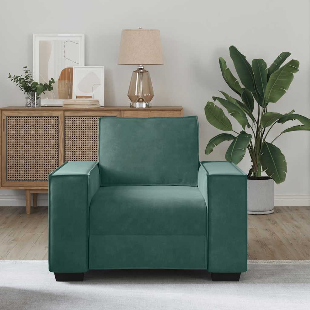 vidaXL Sofa Sessel Dunkelgrün 60 cm günstig online kaufen