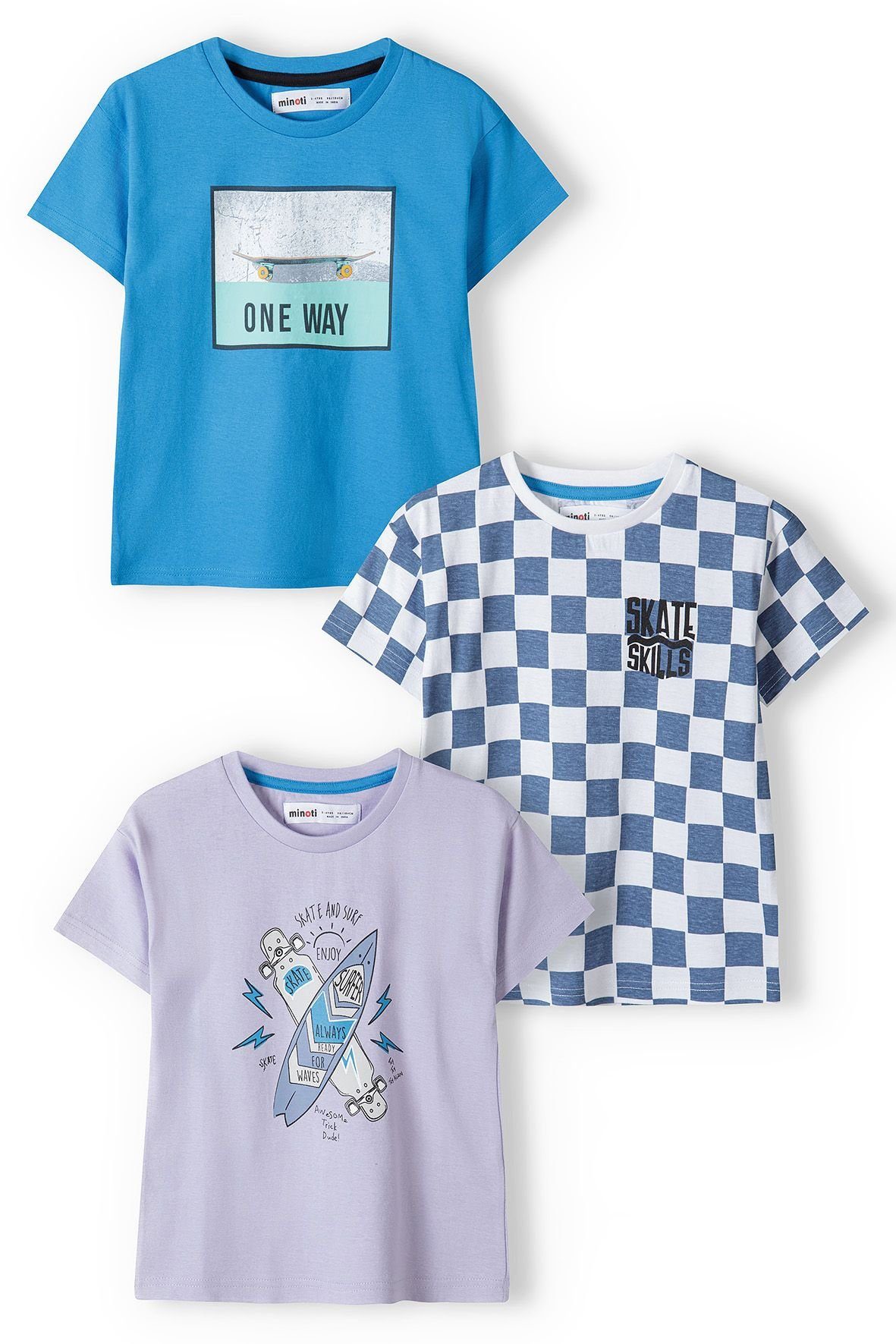 Blau T-Shirt T-Shirts MINOTI (3y-14y) 3-Pack