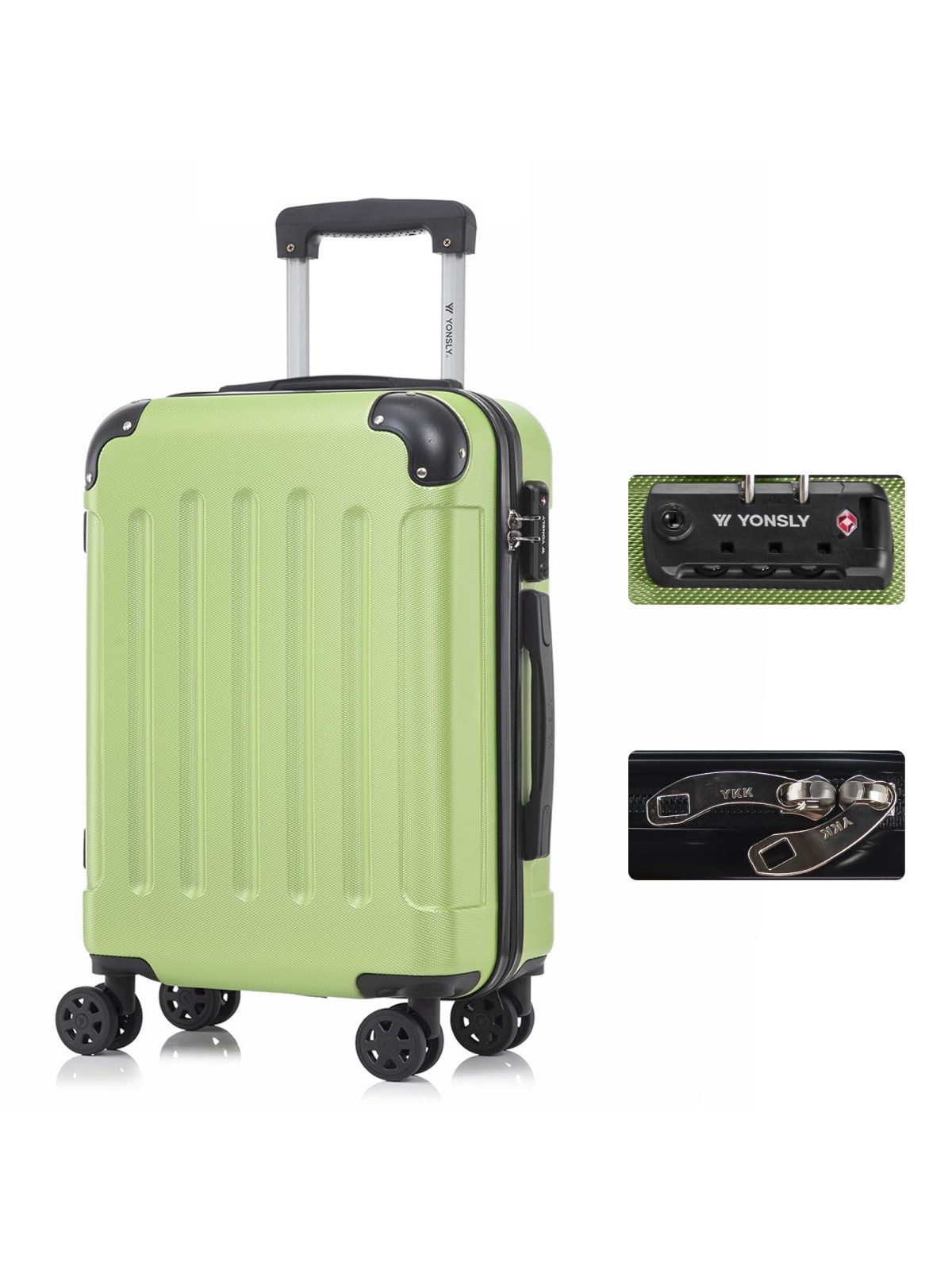 yonsly Hartschalen-Trolley Premium Hartschalen-Reisekoffer Trolley Kabinenk günstig online kaufen