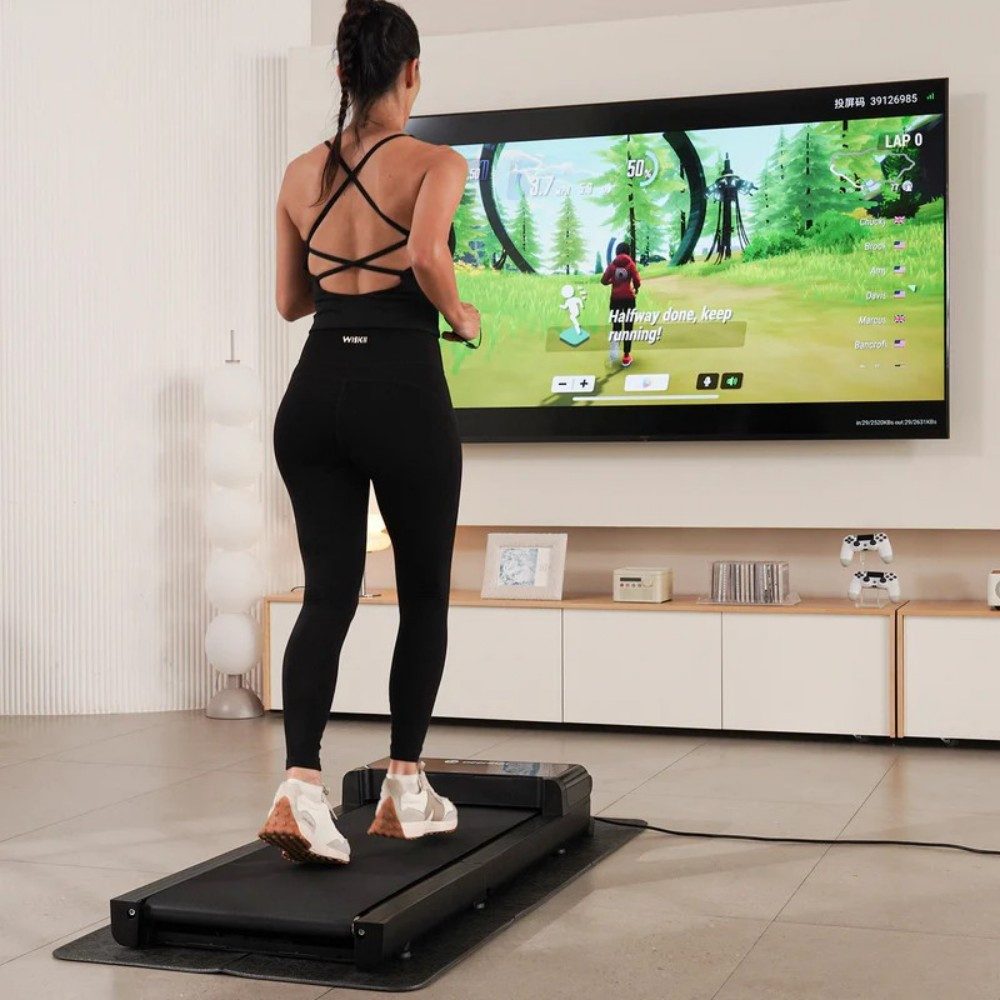 DEERRUN Laufband DeerRun Ultra‑Kompaktes, faltbares Laufband mit Gehmatte,136 kg