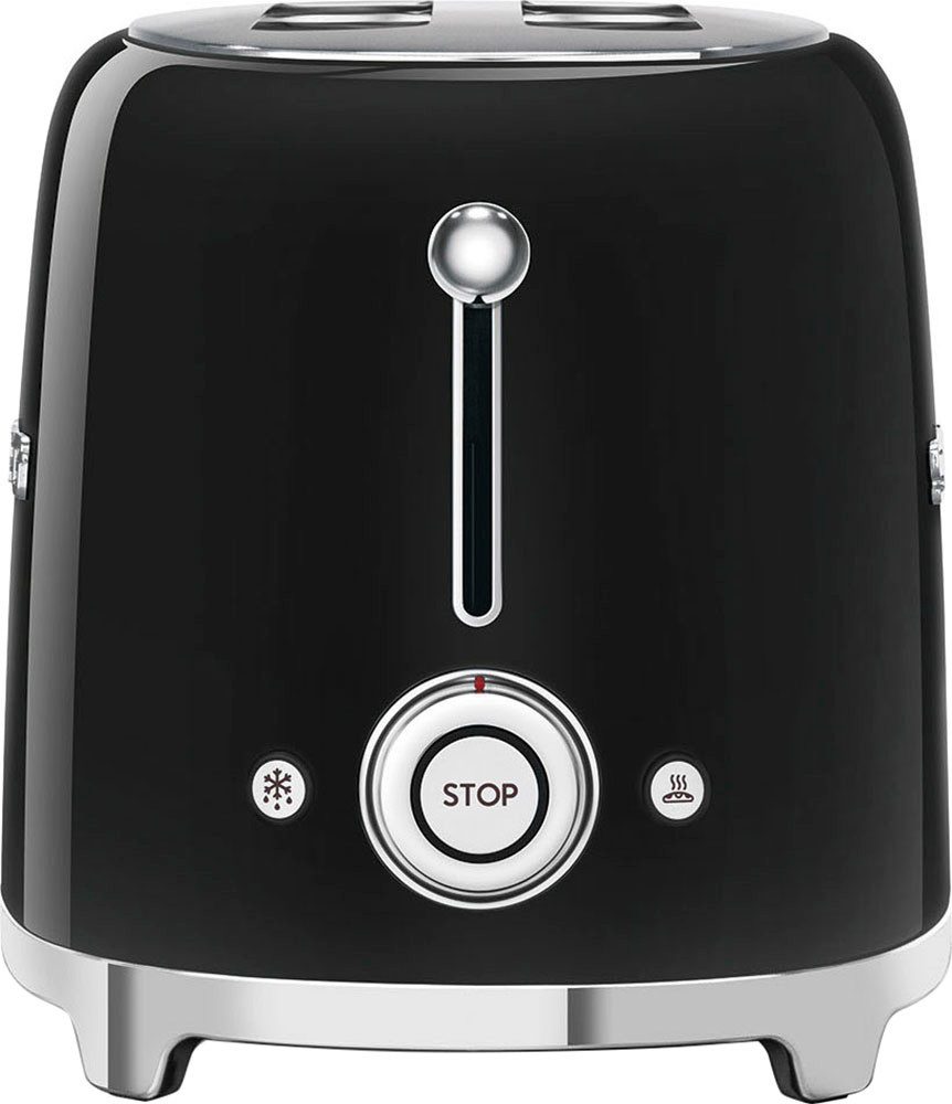 Smeg Toaster TSF01BLEU, für 2 Scheiben, 950 W