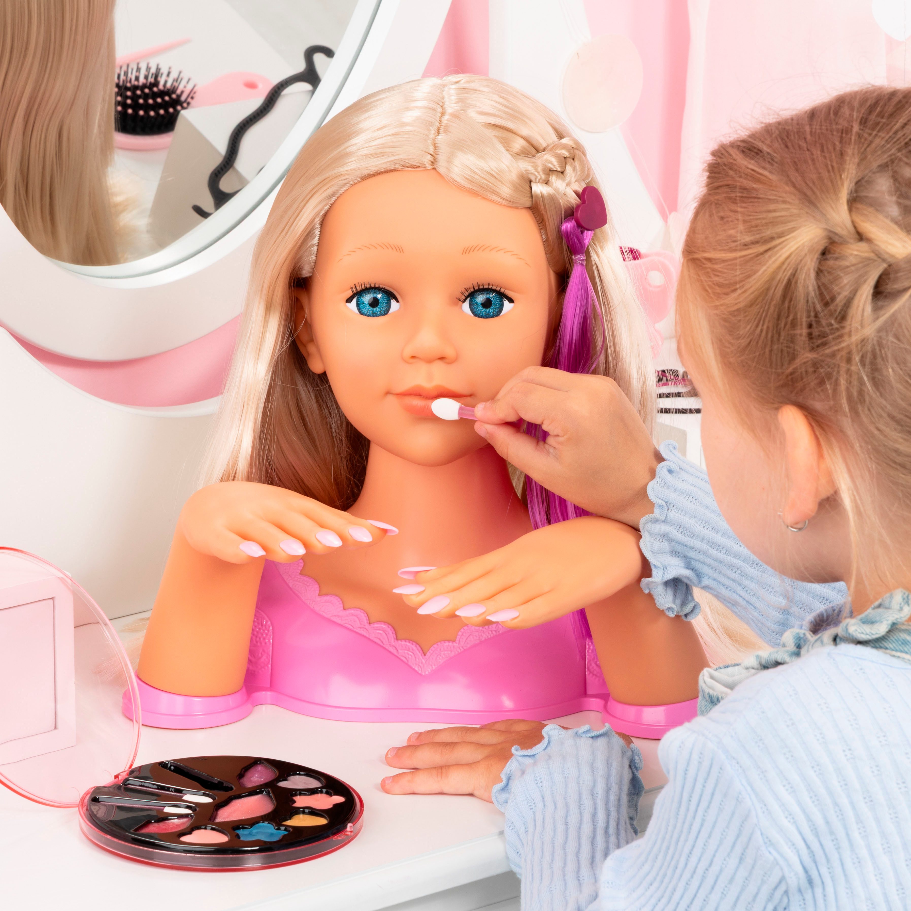 Bayer Frisier- & Schminkkopf Charlene Magic Nails