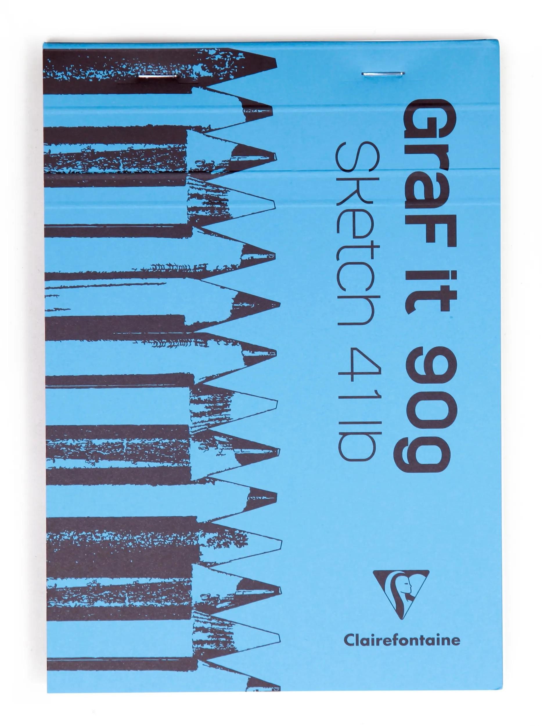 CLAIREFONTAINE Zeichenpapier 5x Skizzenblock GraF'it, DIN A3 29,7x42cm, 80 Blatt 96627C, Block