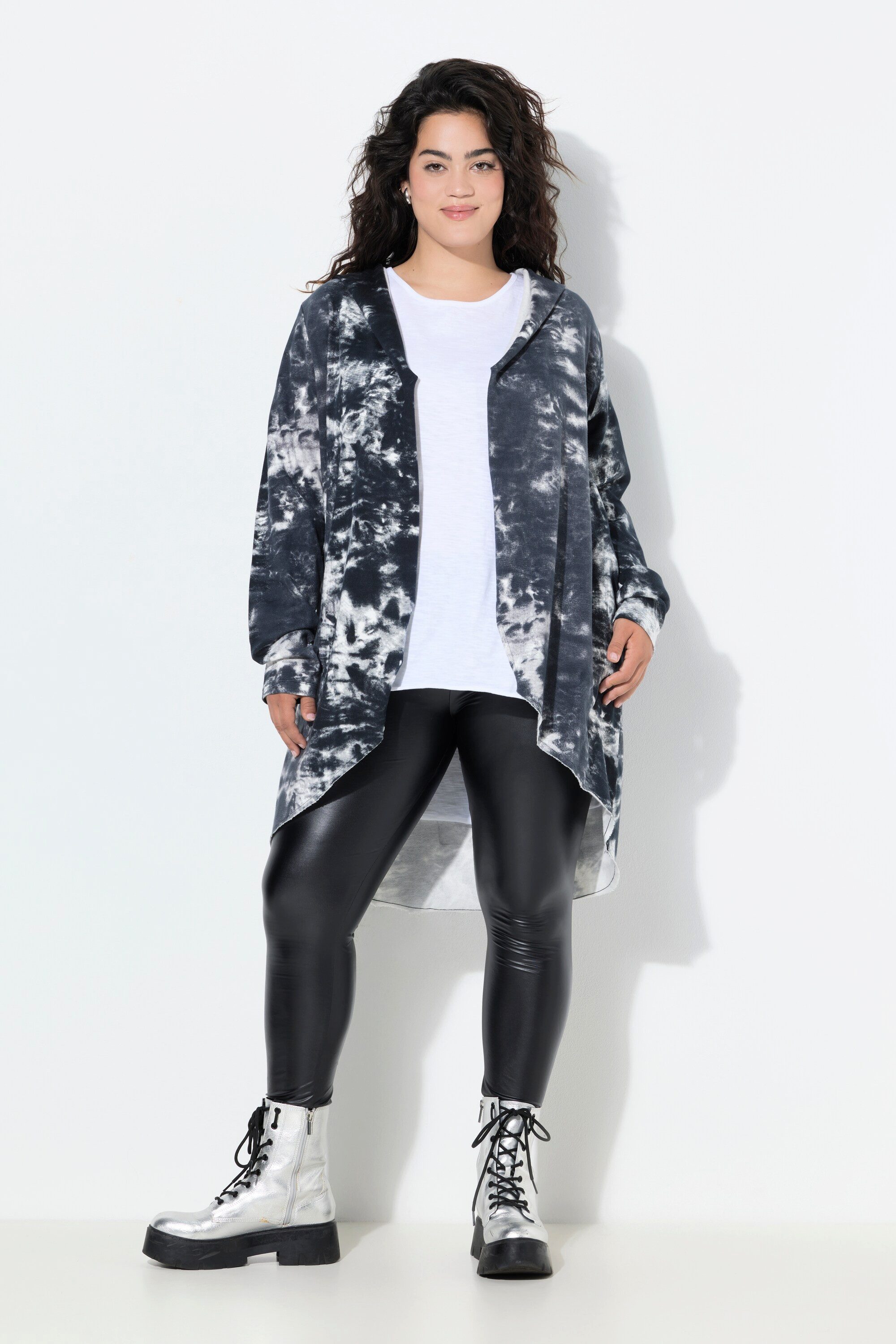 Angel of Style Sweatjacke Sweatjacke offen Batik HAPPY auf dem Rücken günstig online kaufen