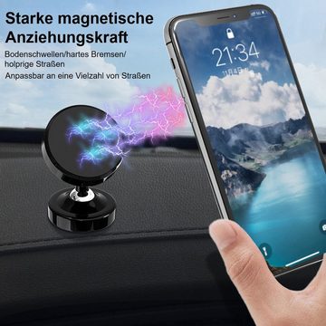 yozhiqu Magnetischer Handyhalter fürs Auto, Universeller Autotelefonhalter Handy-Halterung, (360°-Drehung Freisprech-Autotelefonhalter, passend für alle Handys)