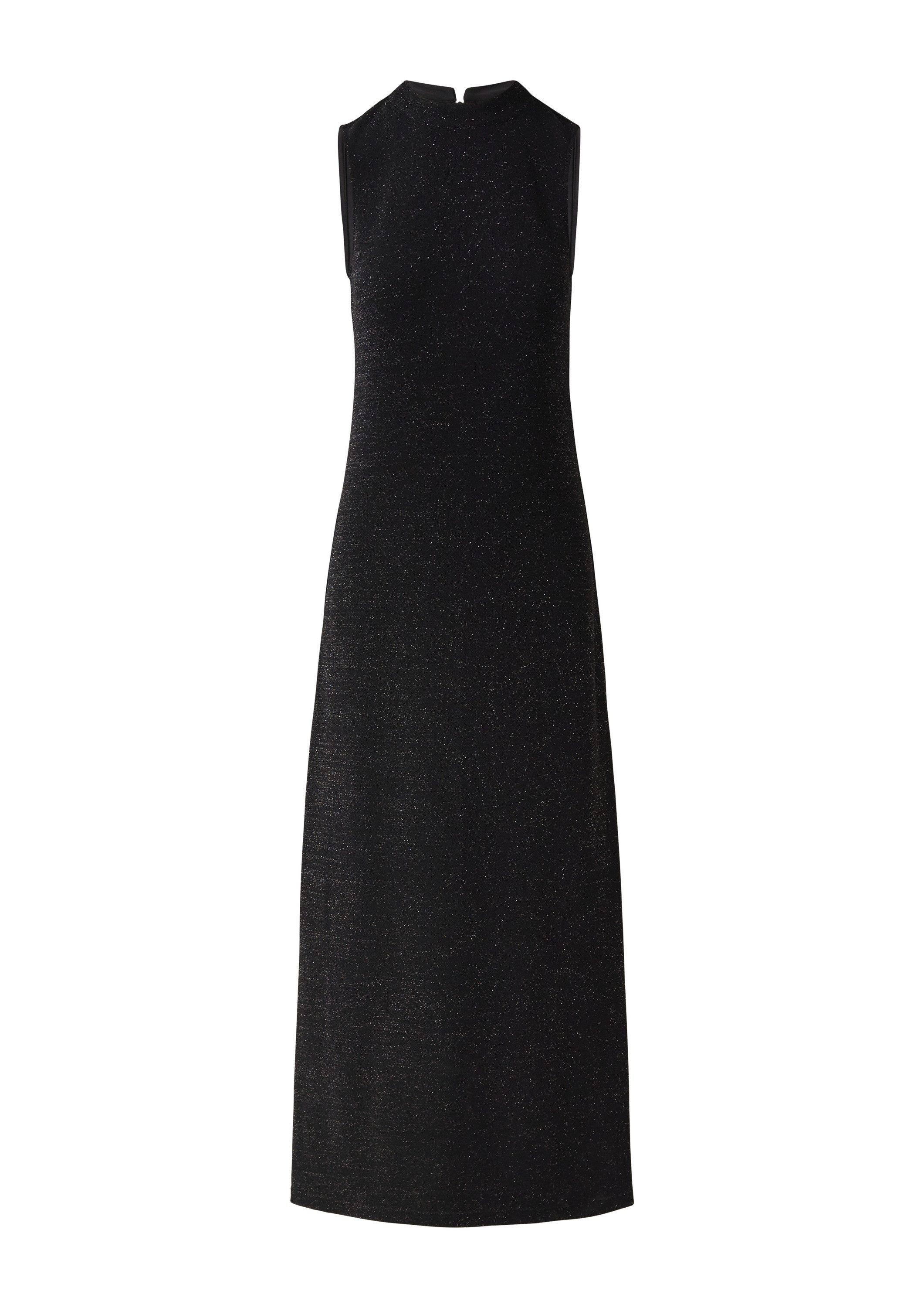 comma Maxikleid Kleid Langes ärmelloses Kleid mit Glitzergarn günstig online kaufen