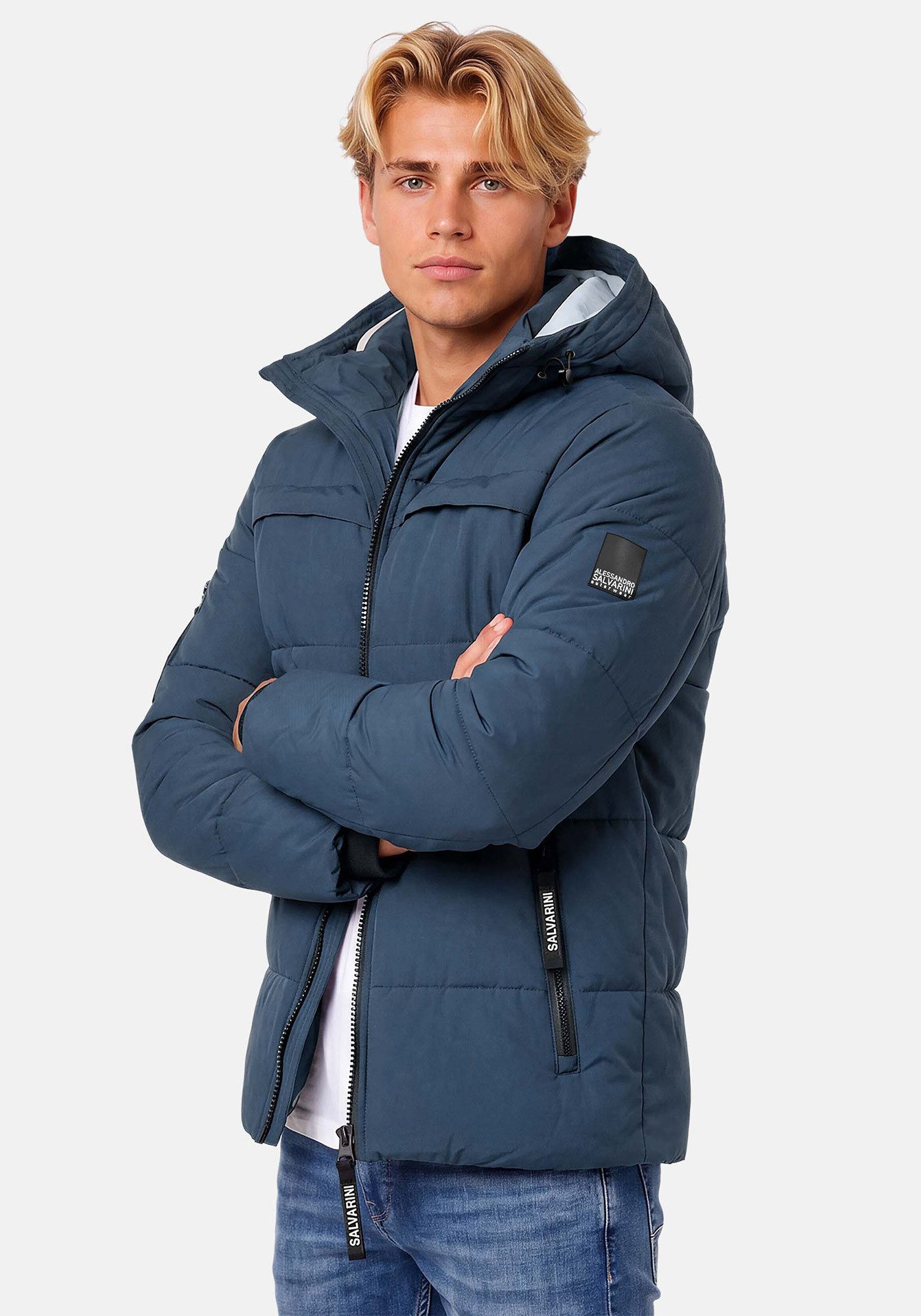 Alessandro Salvarini Winterjacke ASDiego mit extra hohem Kragen und vielen Taschen – Bild 3 von 5