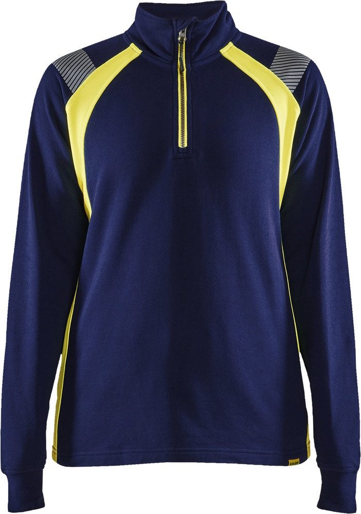 Blåkläder Rundhalspullover Damen Sweatshirt Half-Zip