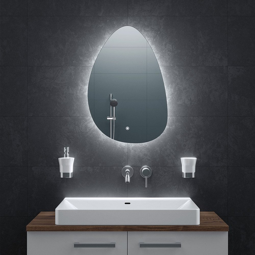 Bringer Badspiegel BRS301, Badezimmerspiegel mit Anti-Beschlag und Speicherfunktion