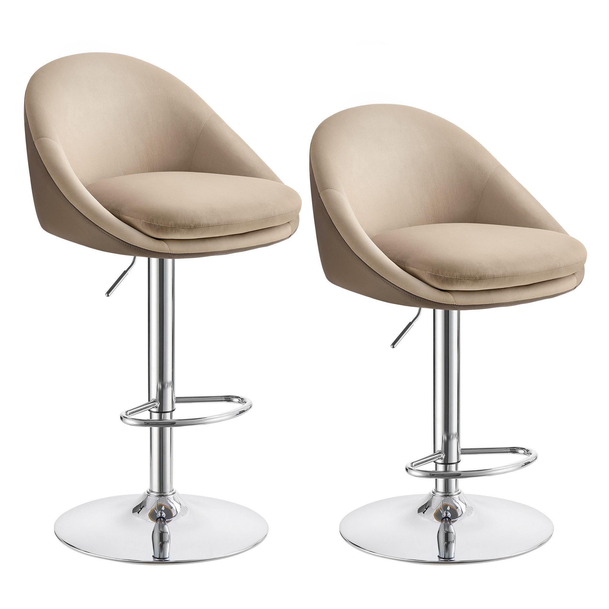 VASAGLE Barhocker (2 St), 2er Set, Barstuhl, höhenverstellbar, drehbar, Küc günstig online kaufen