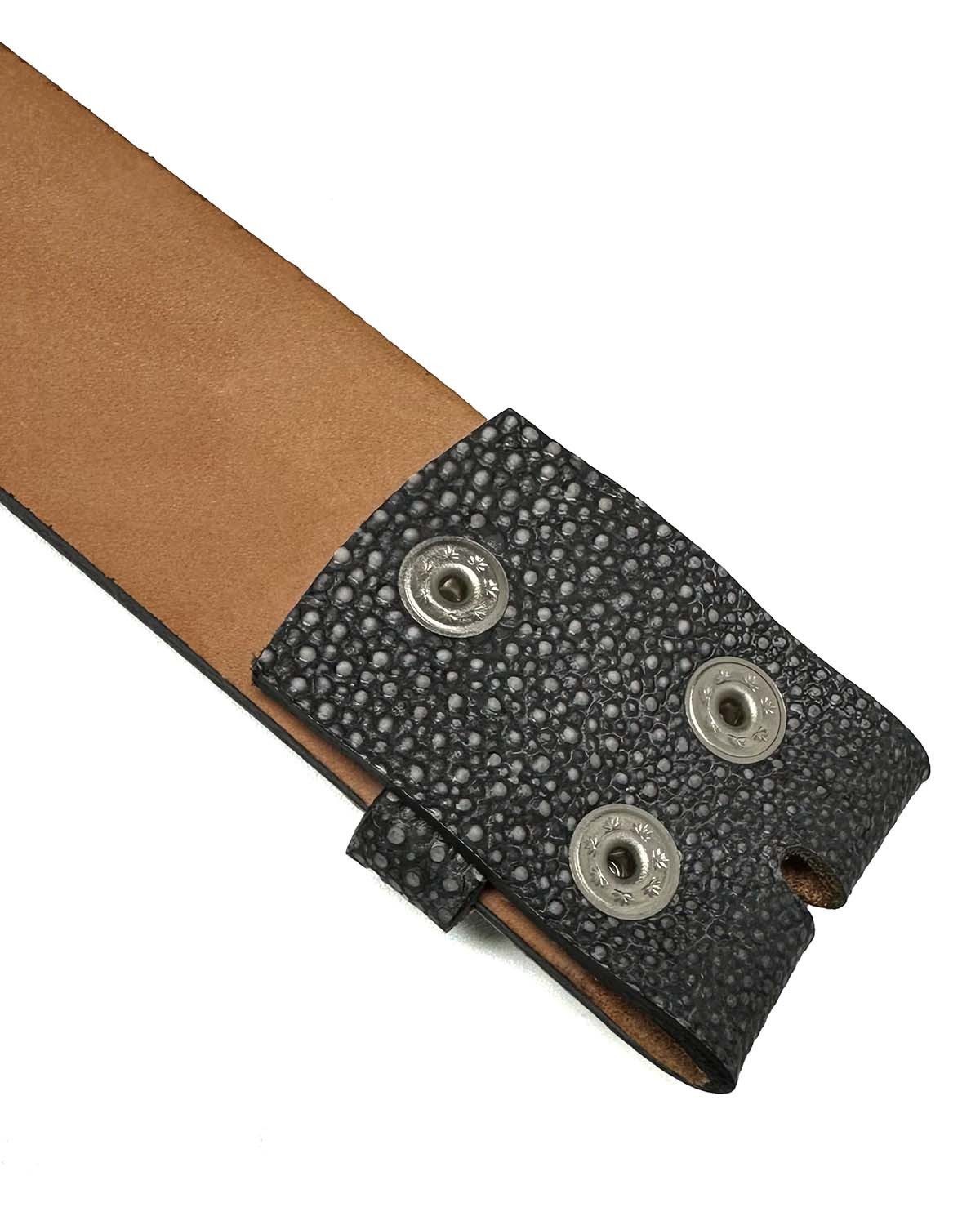 Bag & Belt Gürtelriemen Wechselgürtel-Streifen für Dorn-& Koppelschließen 4 cm perforiert