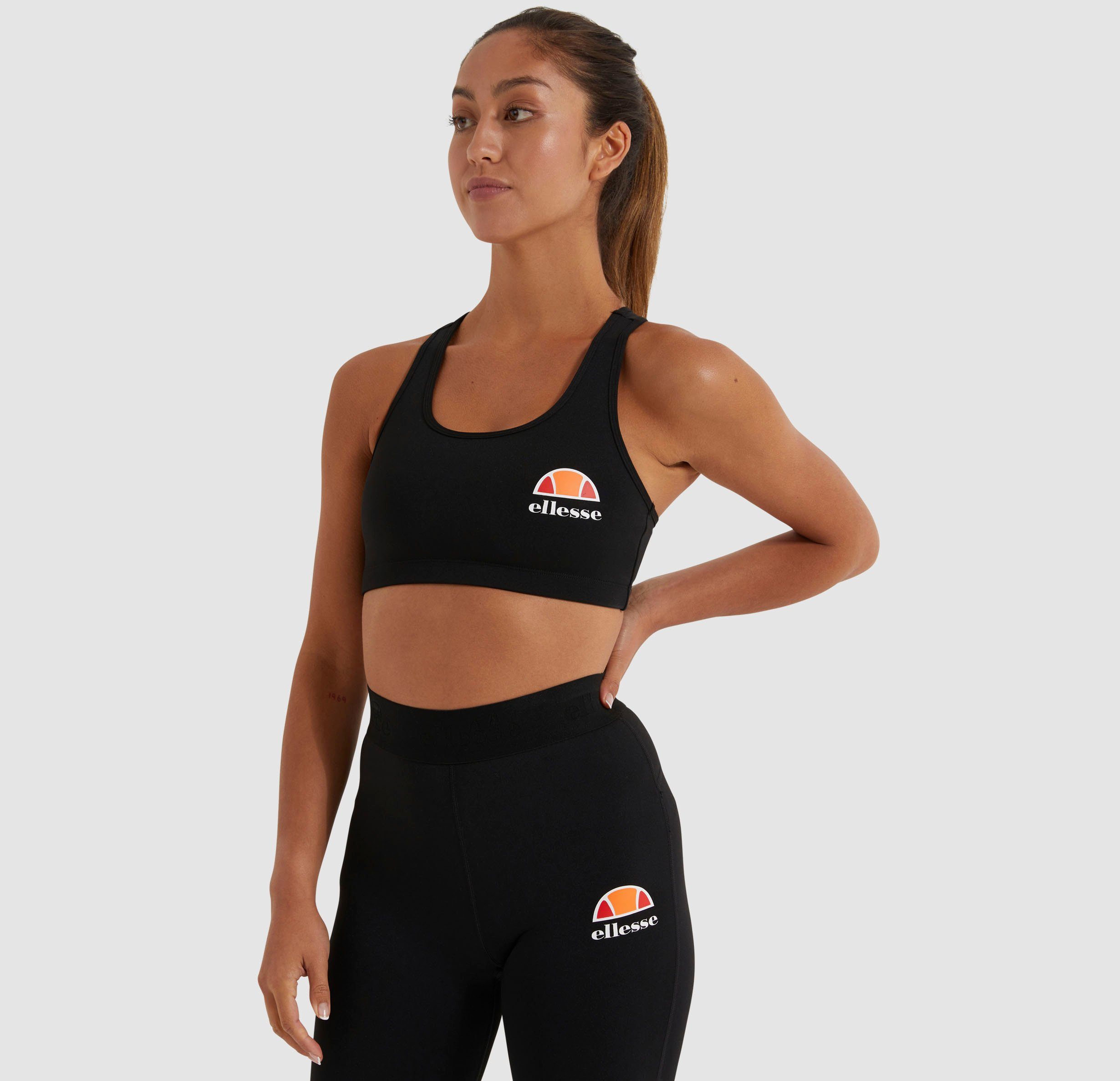 black TOP SOSTINO Sport-BH Ellesse BRA