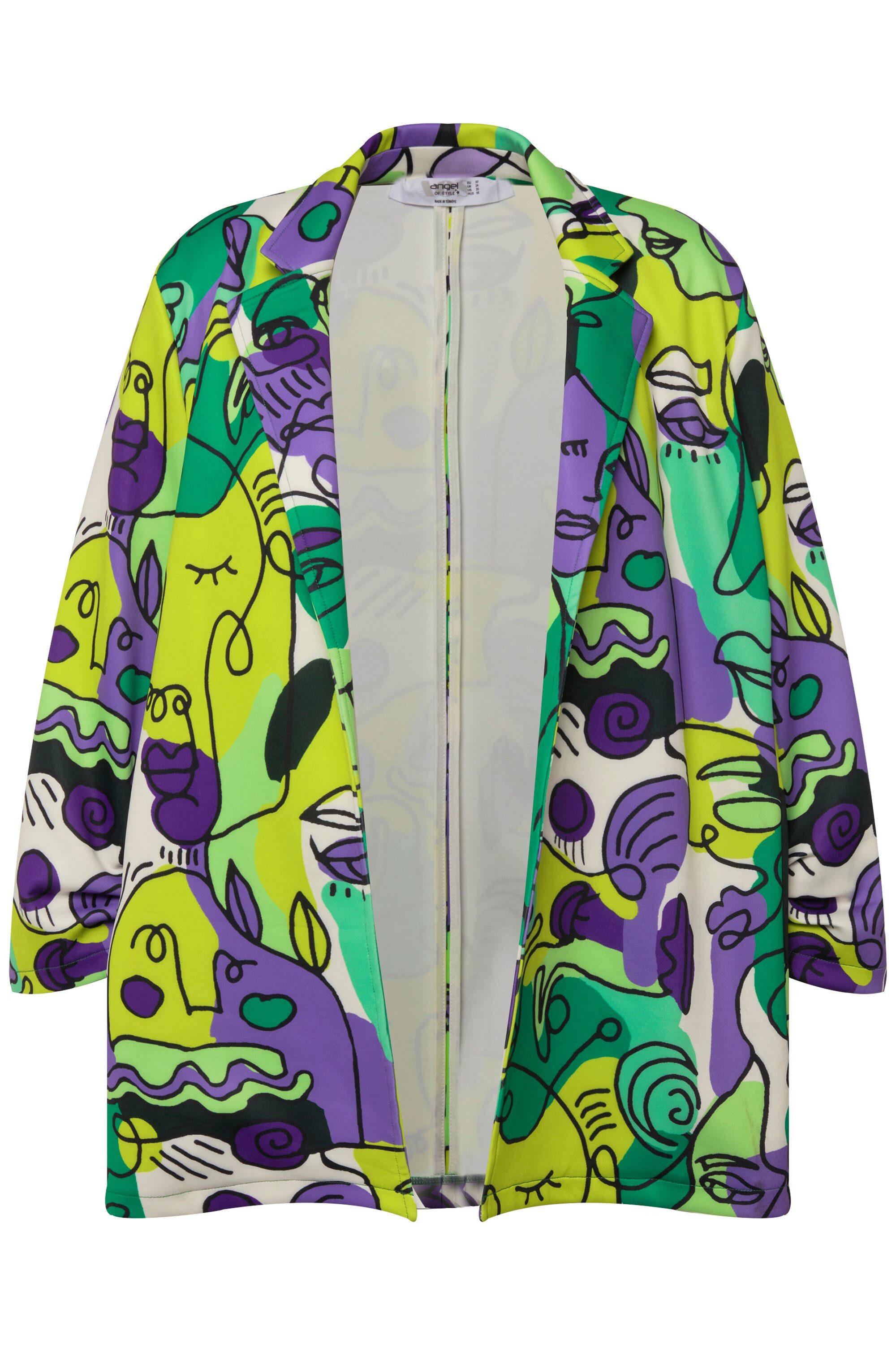 Angel of Style Blusenblazer Blazer Gesichterdruck günstig online kaufen