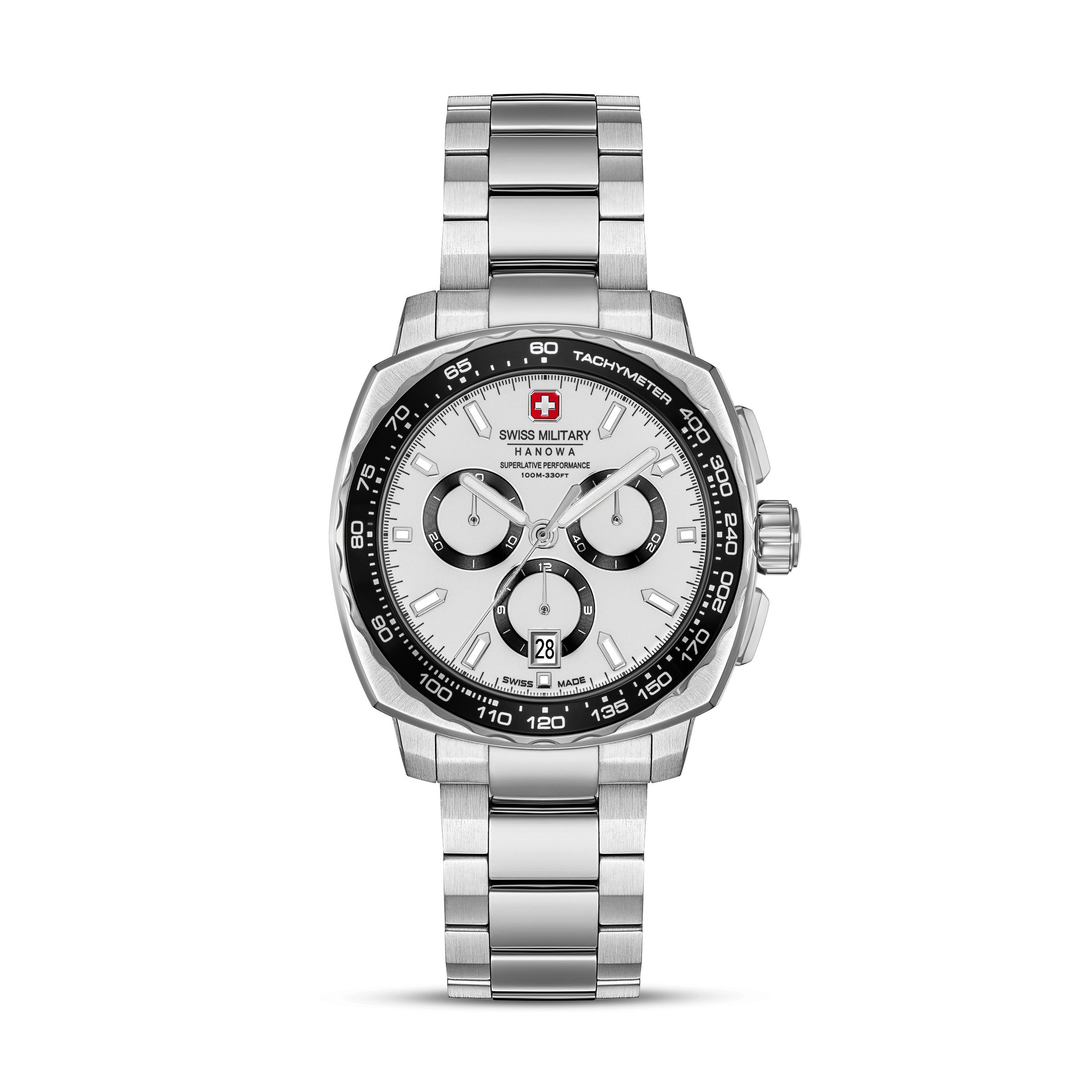 Swiss Military Hanowa Chronograph Speedwell SMWGI0006801, Quarzuhr, Armbanduhr, Herrenuhr, Swiss Made, Edelstahlarmband, analog