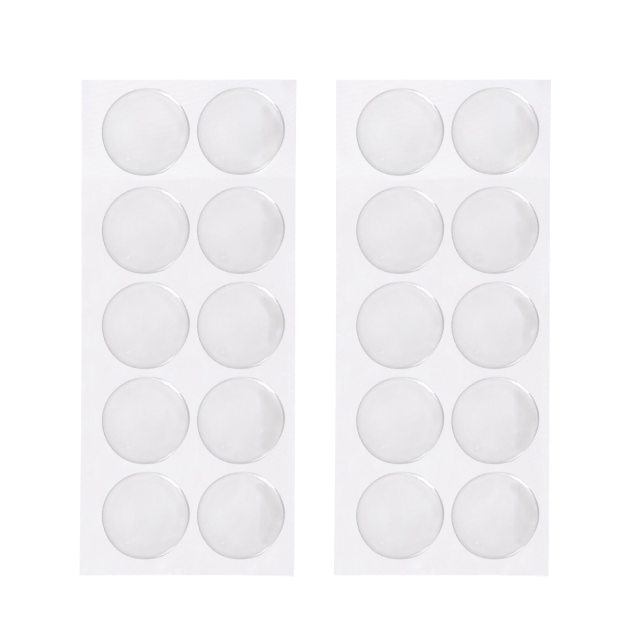 Rollo Gel-Klebepads, doppelseitig klebend, 20 Stück, transparent, Victoria M., transparent, Kleben, Wiederverwendbare, transparente Gel-Klebepads ohne Rückstände