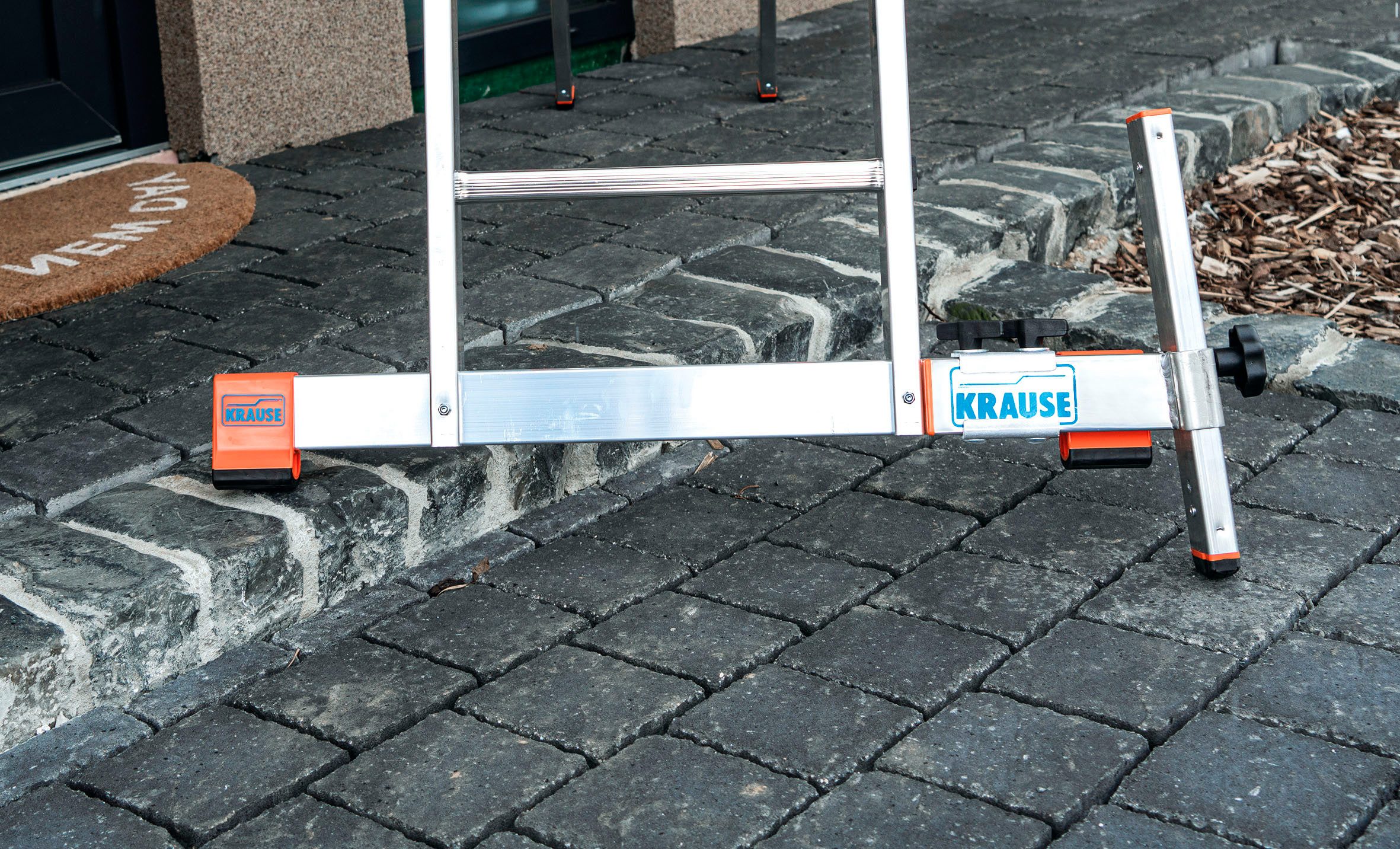 KRAUSE Stützfuß CombiSystem Traversen-Höhenausgleich, für Holmquerschnitte 64x25 bis 97x25 mm