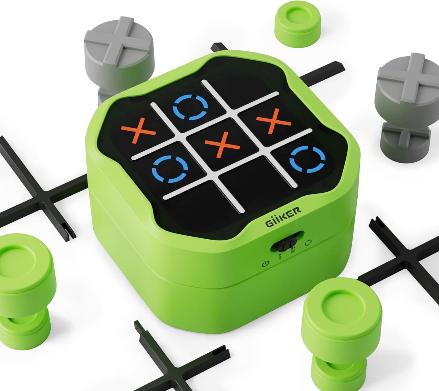 GiiKER Puzzle GiiKER Tic Tac Toe Bolt Elektronisches 3-in-1 Puzzle-Handheld-Spie..., Puzzleteile