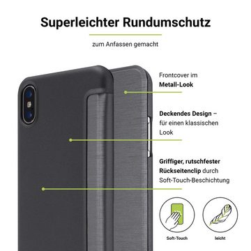 Artwizz Flip Case SmartJacket® for iPhone X, full-titan (compatible with iPhone Xs)