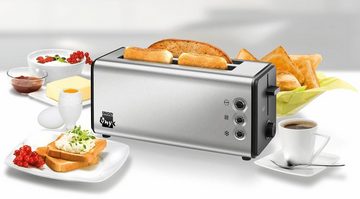 Unold Toaster Onyx Duplex 38915, 2 lange Schlitze, für 4 Scheiben, 1400 W