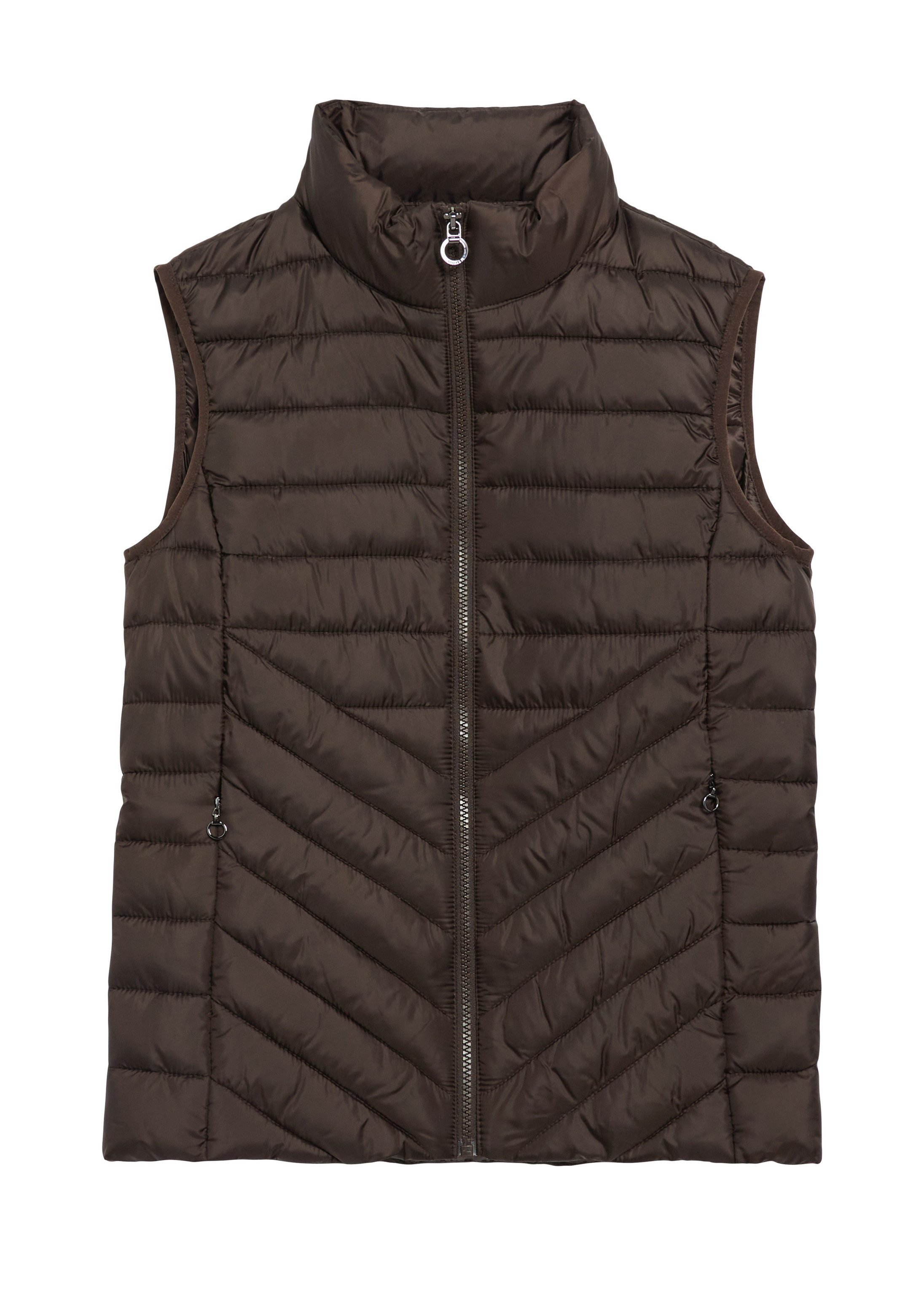 s.Oliver Outdoorjacke Outdoor-Weste Leichte Steppweste mit Packfunktion